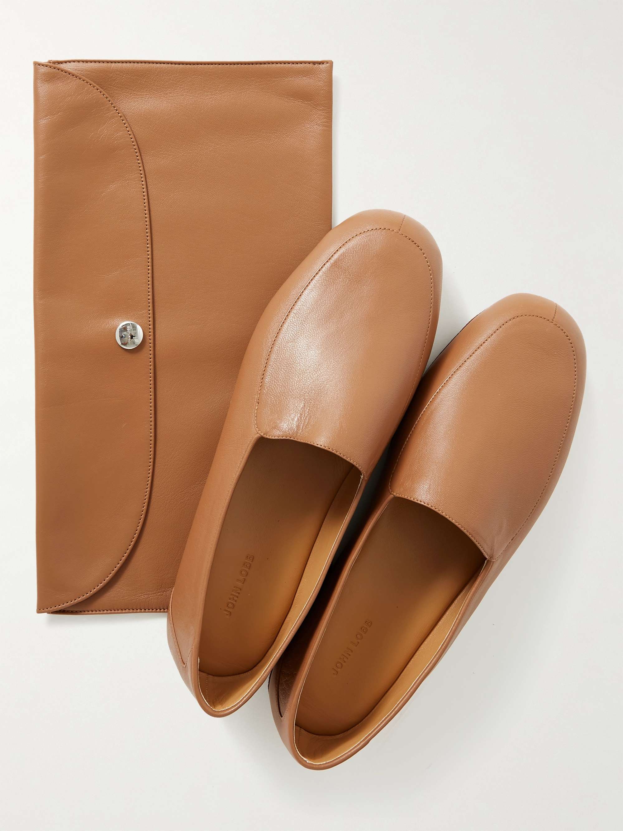 JOHN LOBB Hampton Leather Travel Slippers