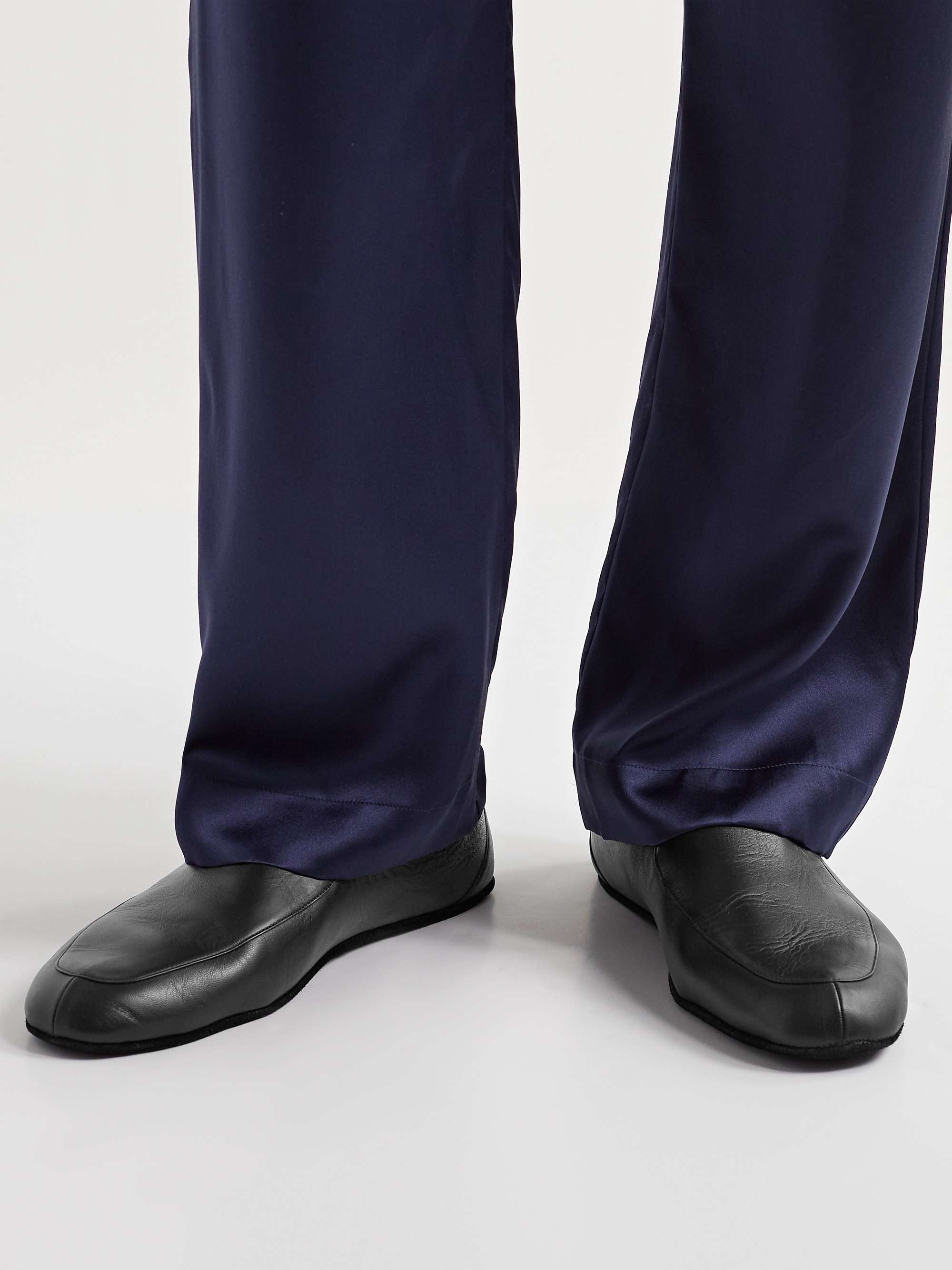 JOHN LOBB Hampton Leather Travel Slippers