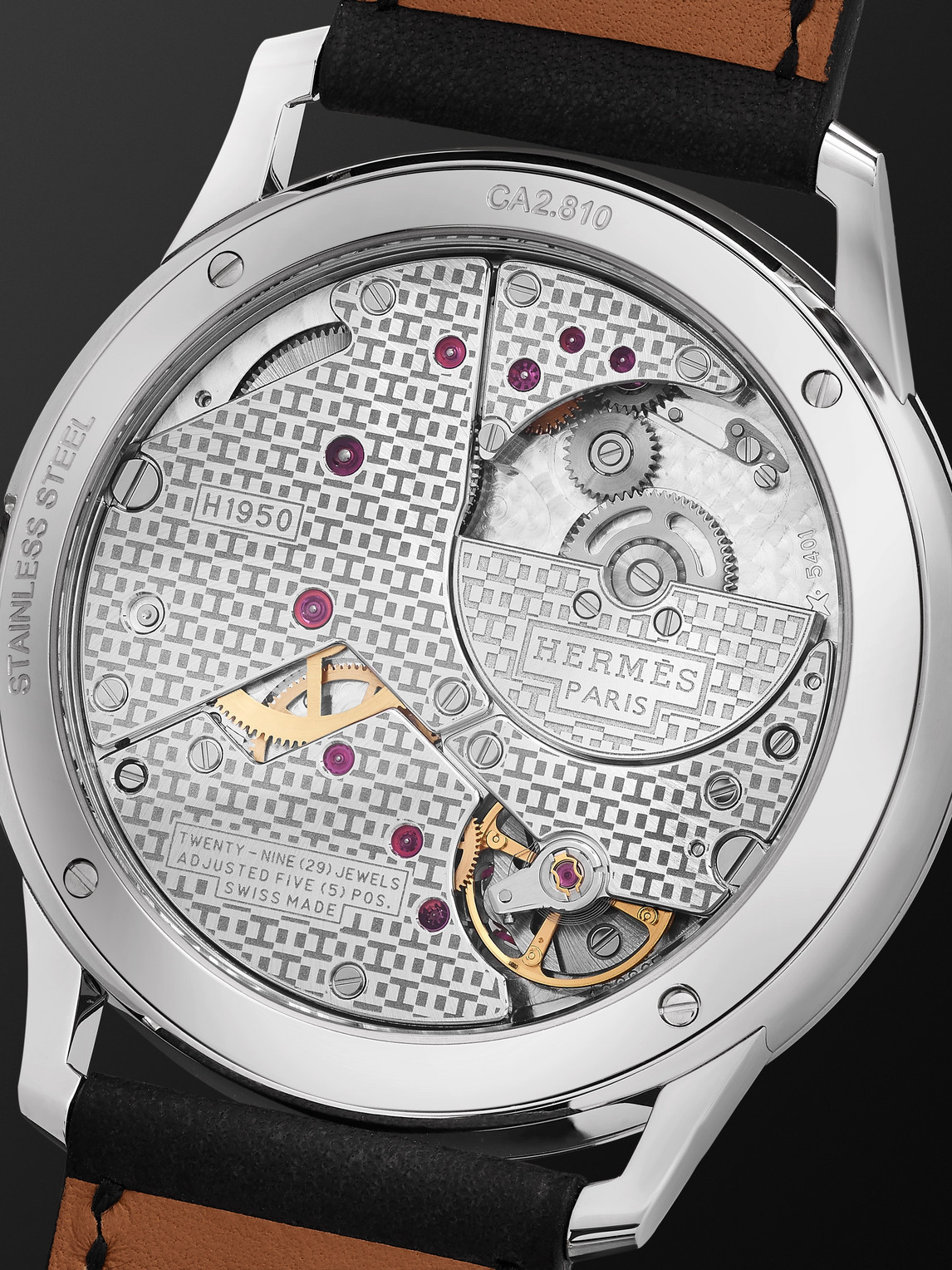  Hermès Timepieces - Slim D'hermès Acier Automatic 39.5mm Stainless Steel And Leather Watch, Ref. No. 052839ww00 - Men - White 