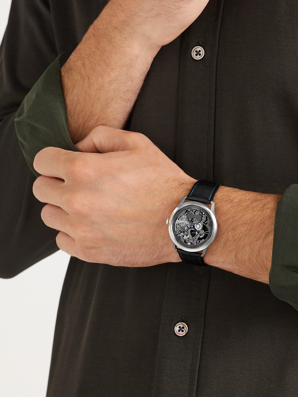 Slim d'Hermès Squelette Lune Automatic Titanium Watch, Ref. 053606WW00 — 2