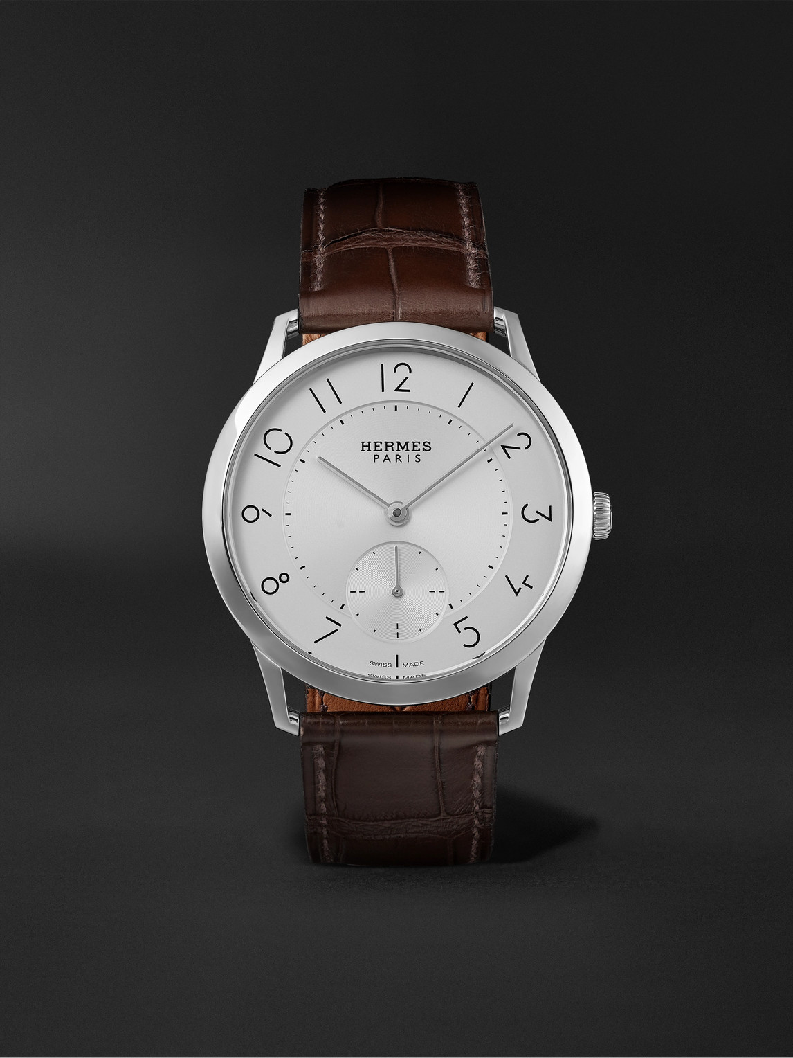 Slim Acier Automatic Stainless Steel Watch, Ref. 041760WW00