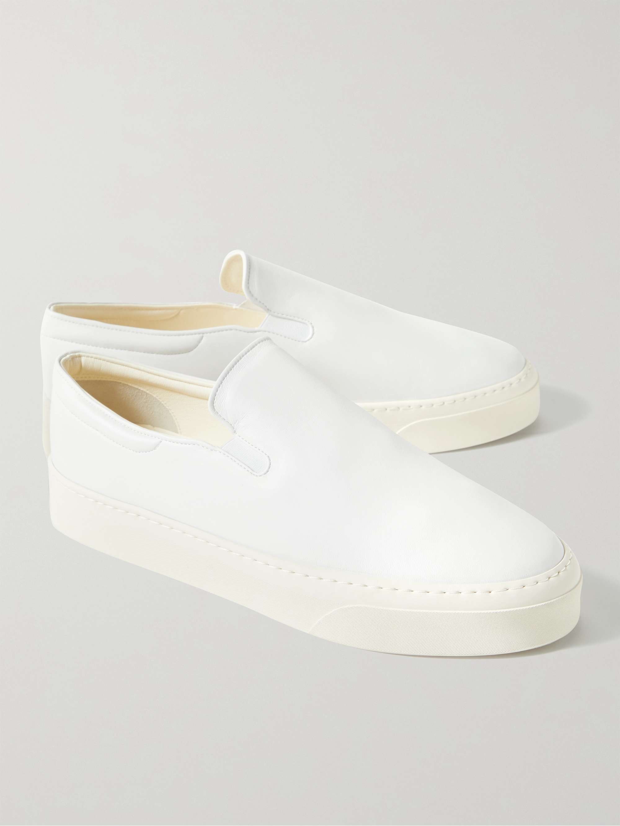 THE ROW Dean Suede Slip-On Sneakers
