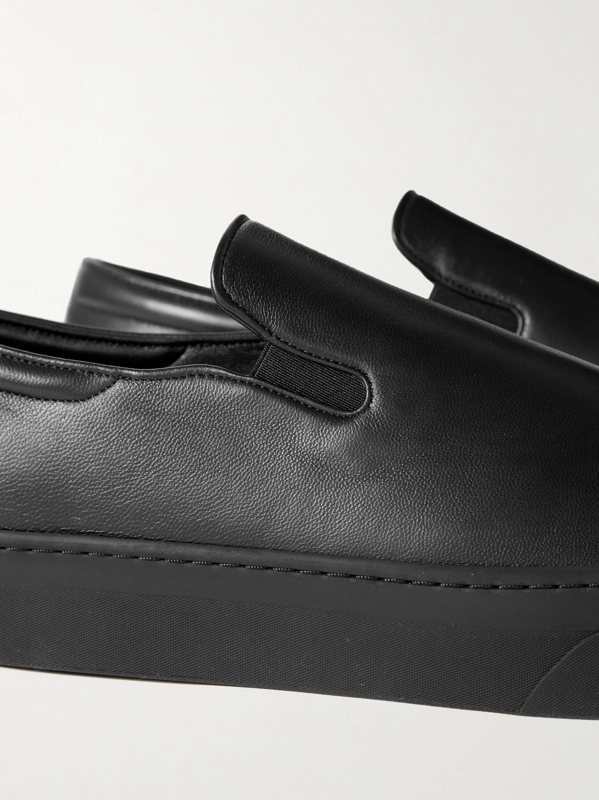 THE ROW Dean Suede Slip-On Sneakers