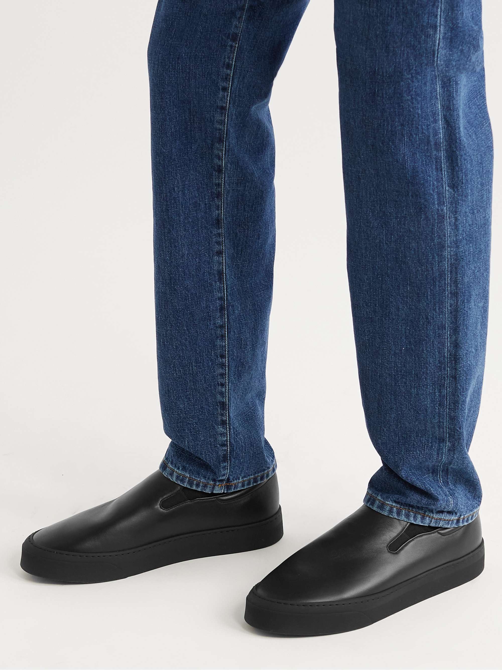 THE ROW Dean Suede Slip-On Sneakers