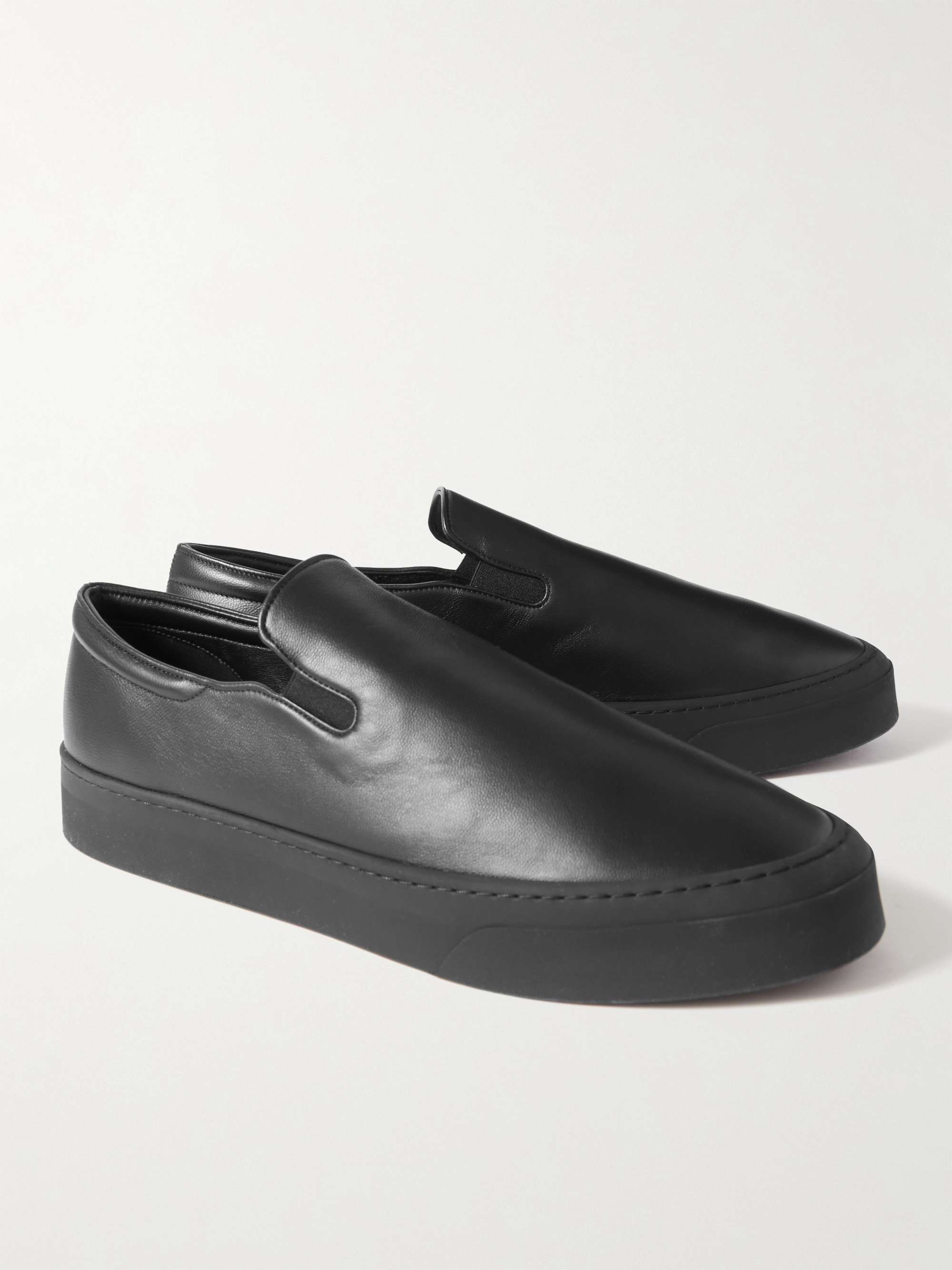 THE ROW Dean Suede Slip-On Sneakers