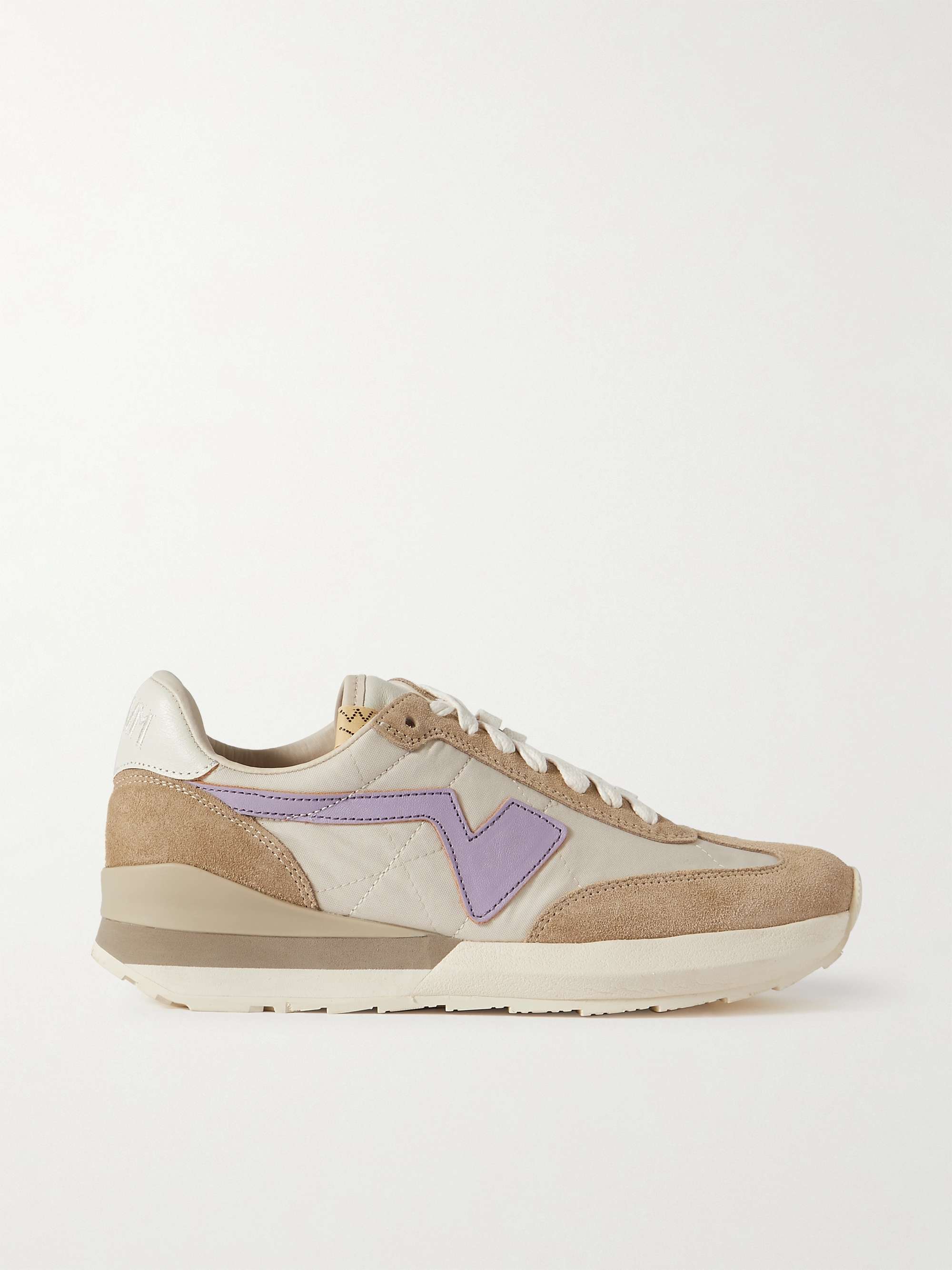 VISVIM FKT Runner Suede- and Leather-Trimmed Nylon-Blend Sneakers