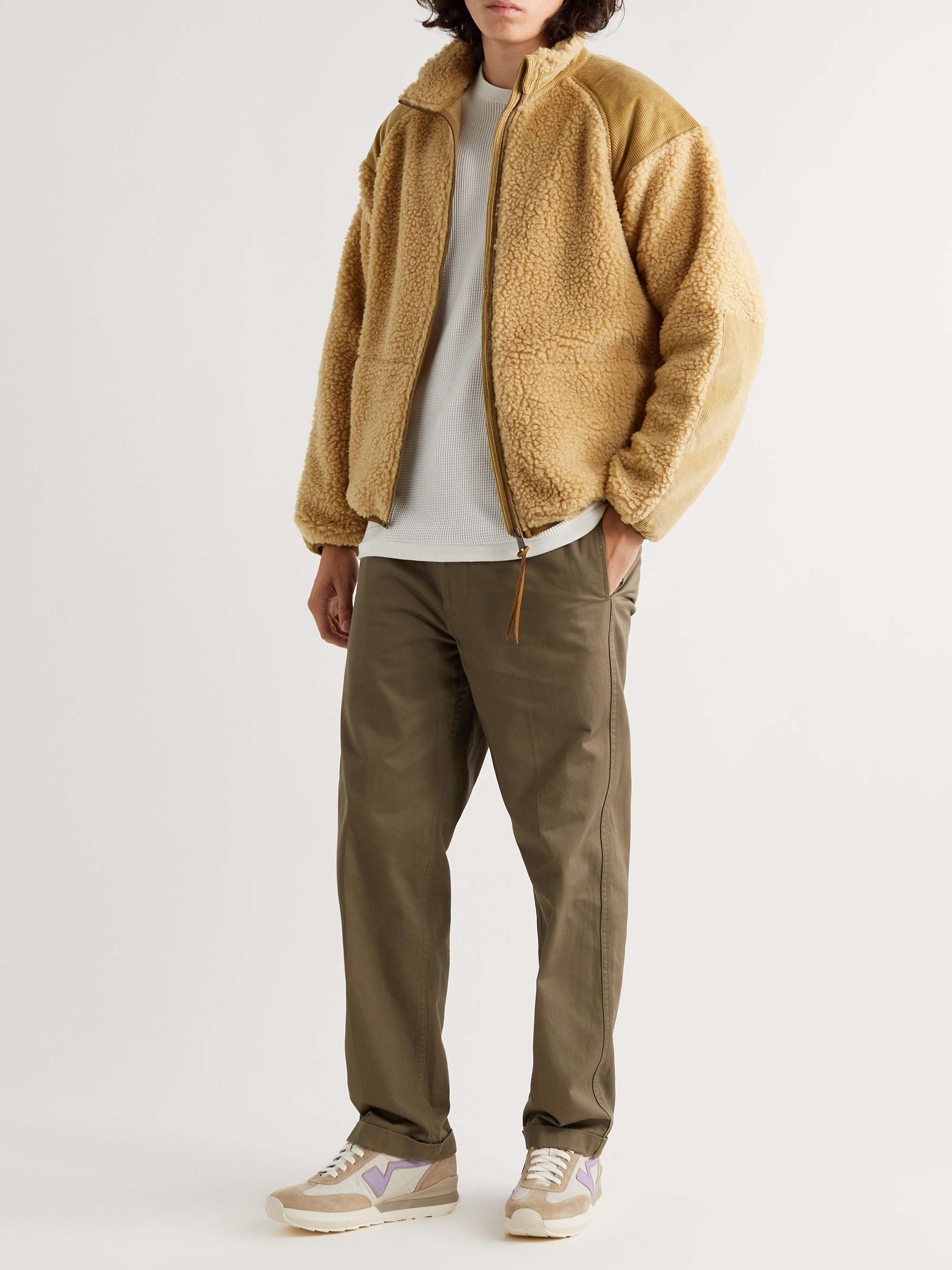 VISVIM FKT Runner Suede and Leather-Trimmed Nylon-Blend Sneakers