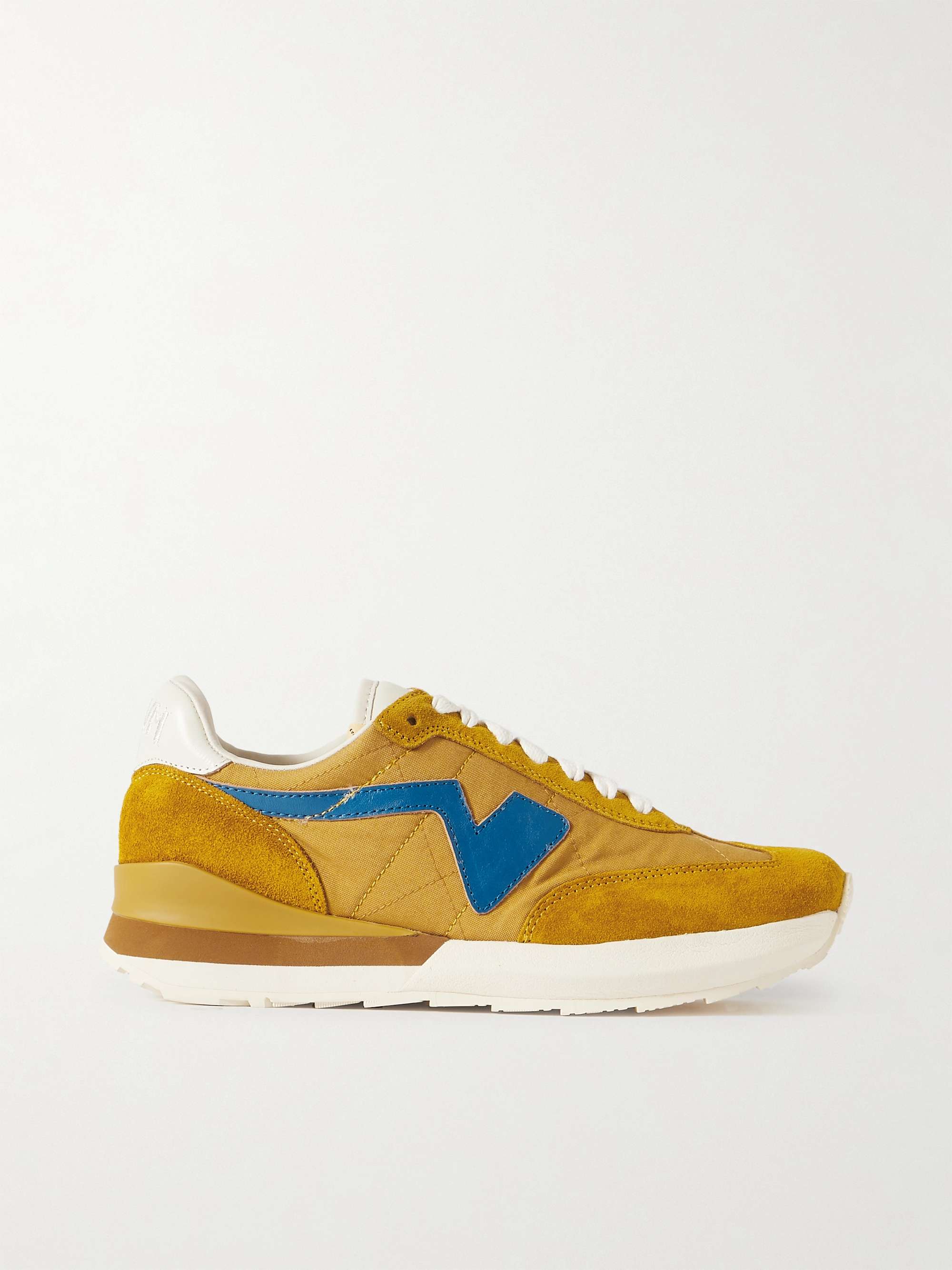 VISVIM FKT Runner Suede- and Leather-Trimmed Nylon-Blend Sneakers