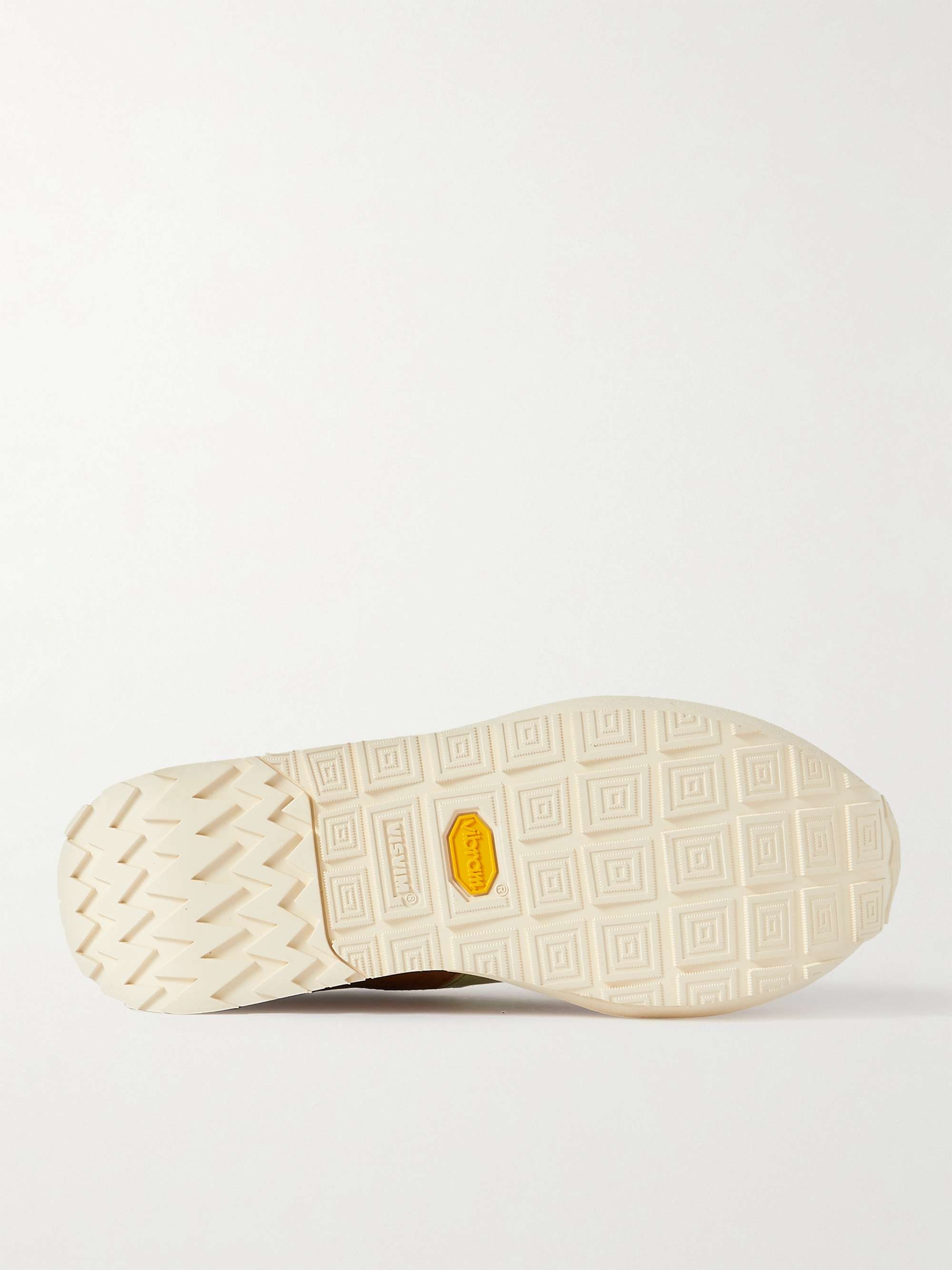 VISVIM FKT Runner Suede and Leather-Trimmed Nylon-Blend Sneakers
