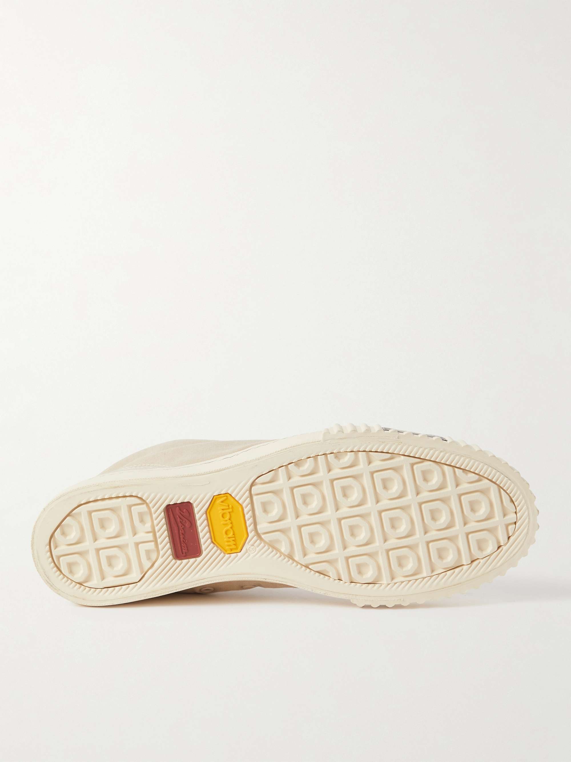 VISVIM Kiefer Leather-Trimmed Canvas High-Top Sneakers
