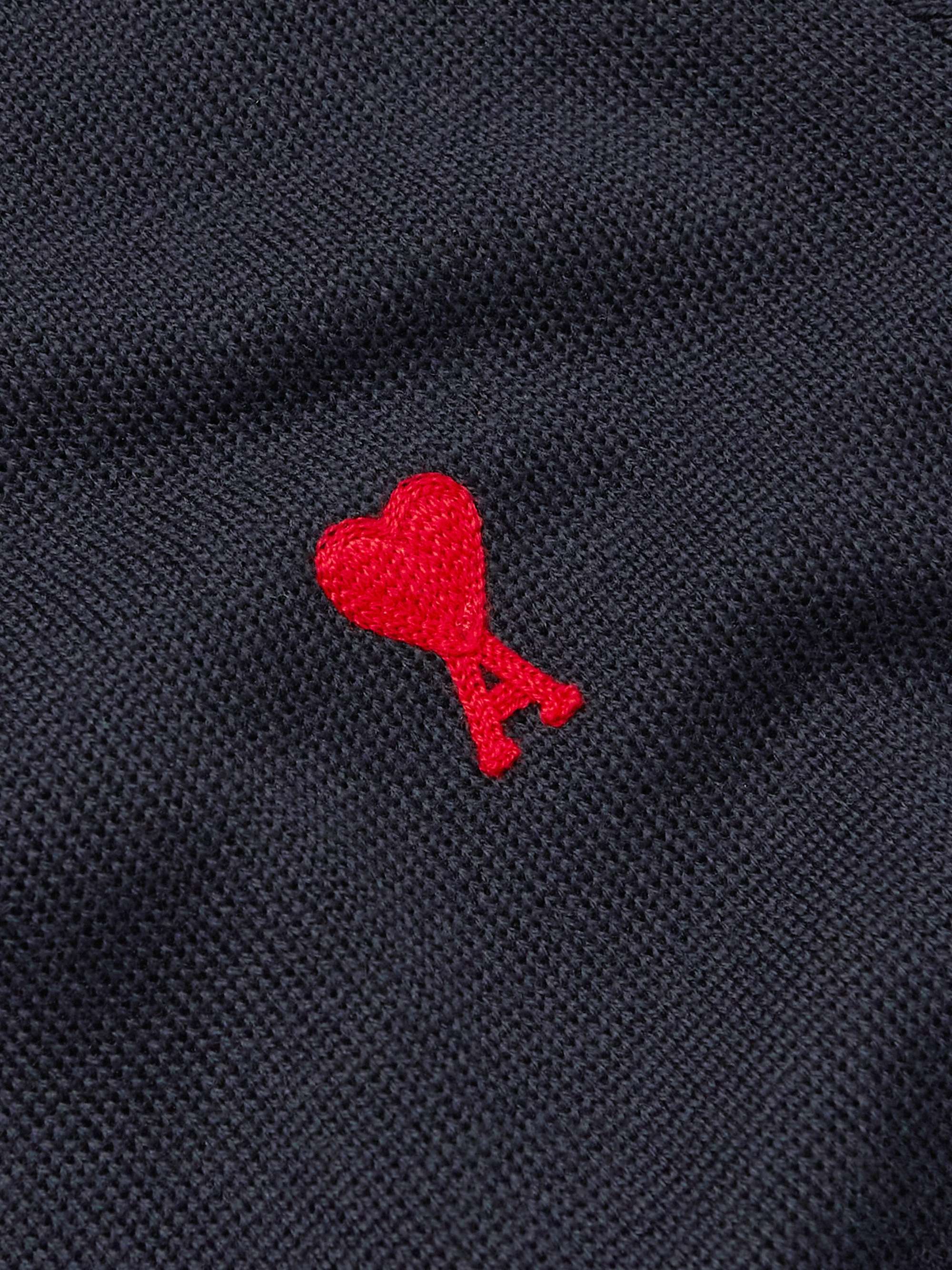 AMI PARIS Logo-Embroidered Merino Wool Sweater