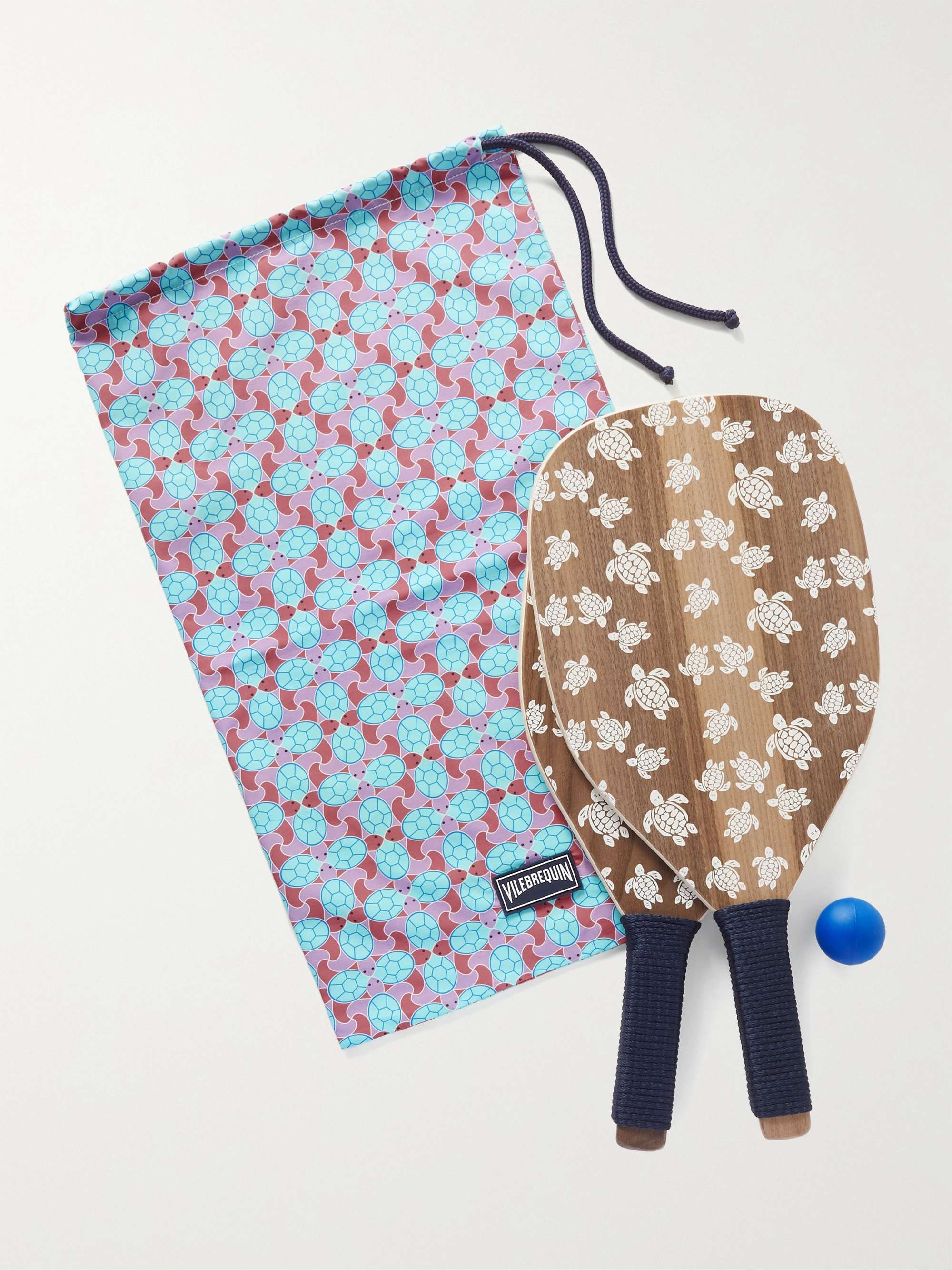 VILEBREQUIN Printed Wooden Beach Bat and Ball Set
