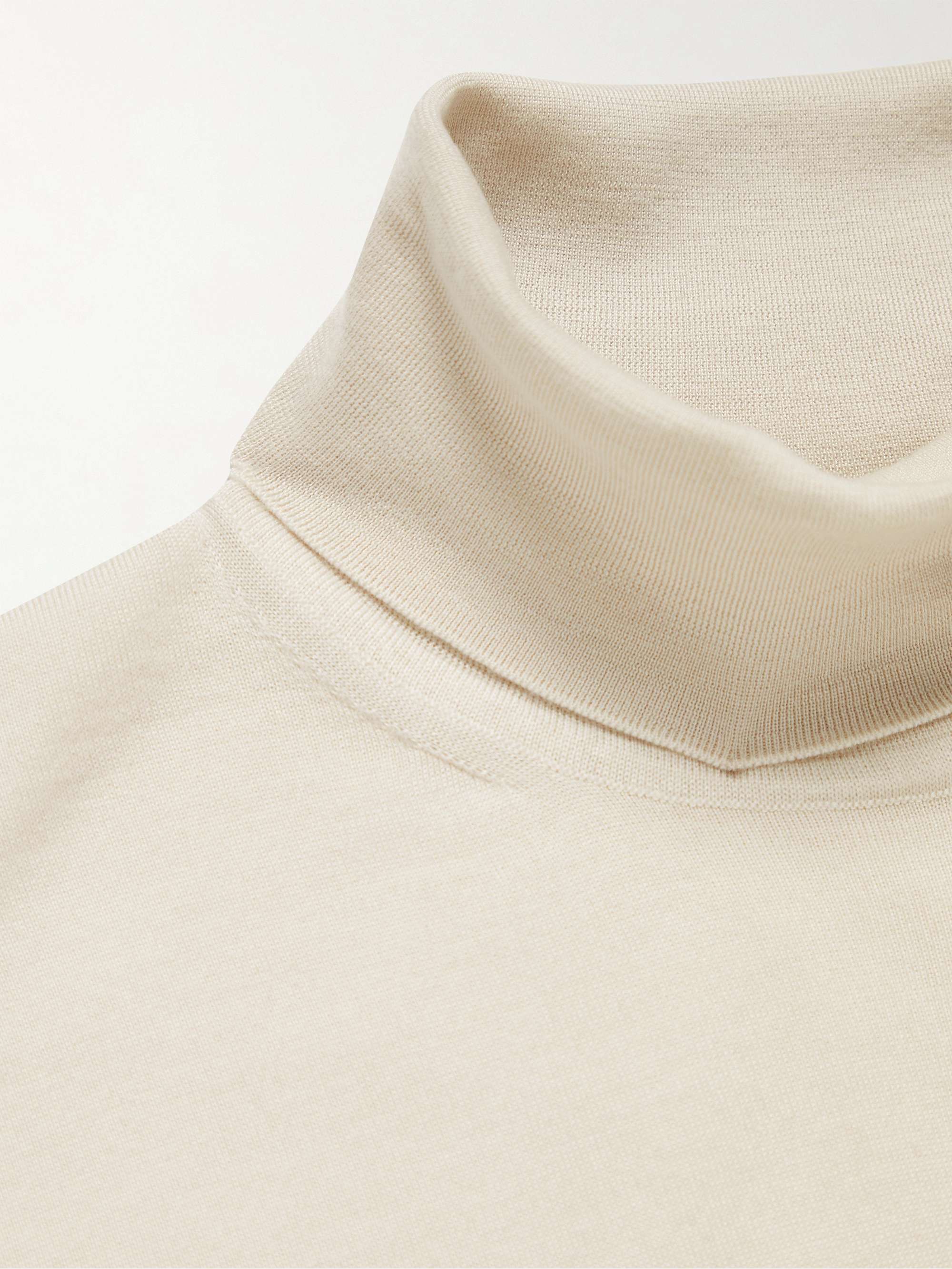 ZEGNA Cashmere and Silk-Blend Rollneck Sweater