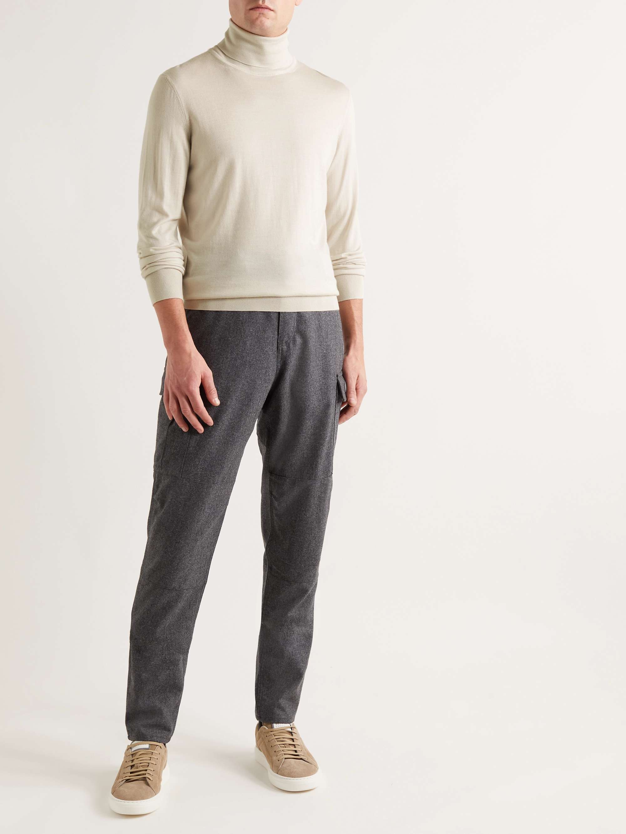 ZEGNA Cashmere and Silk-Blend Rollneck Sweater