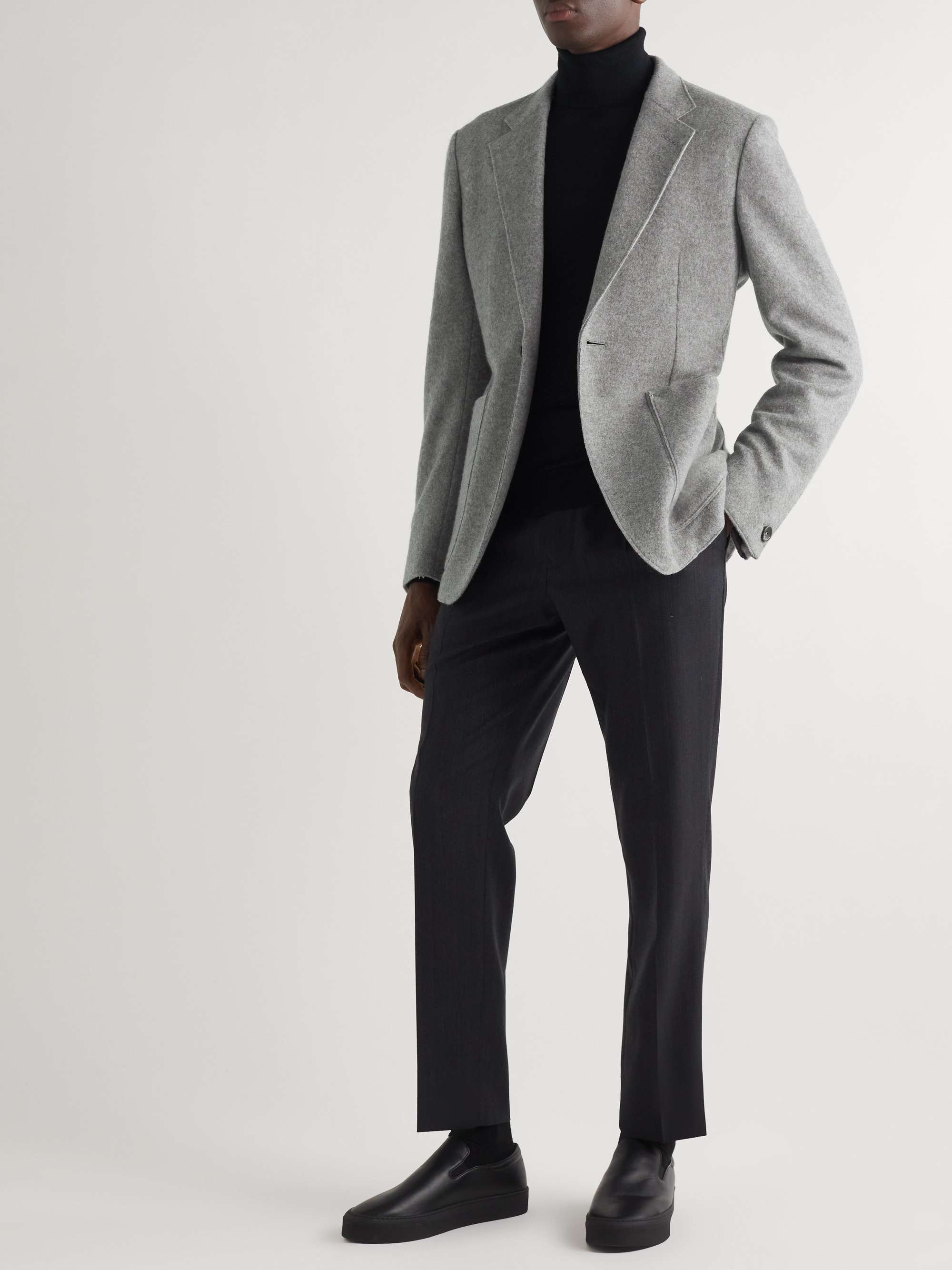 ZEGNA Cashmere and Wool-Blend Felt Suit Jacket