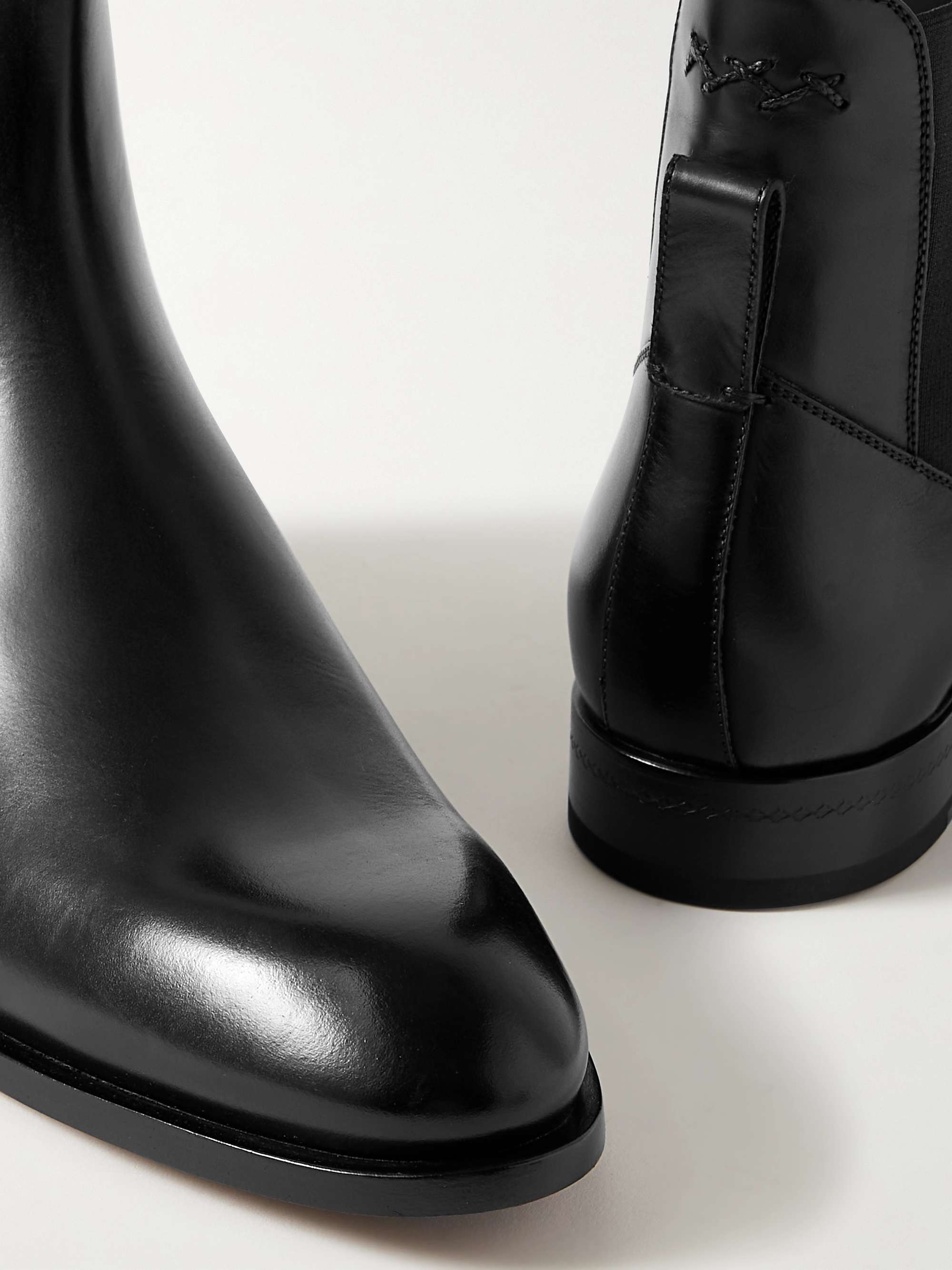 ZEGNA Leather Chelsea Boots