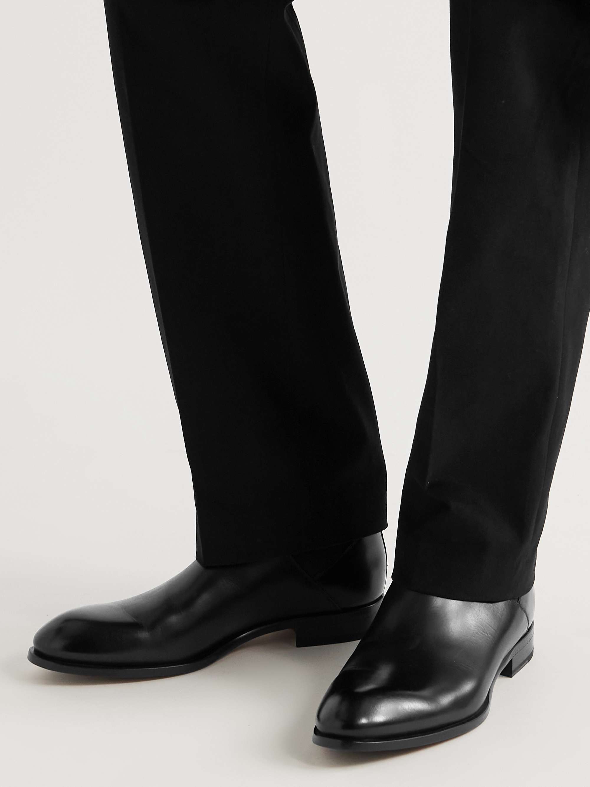 ZEGNA Leather Chelsea Boots