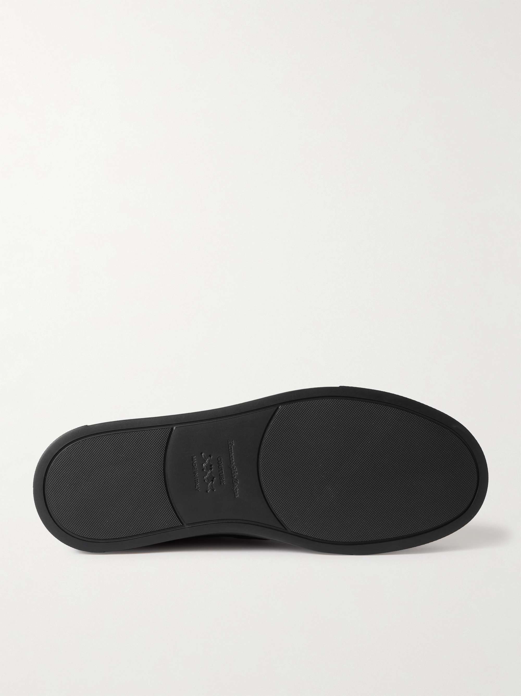 ZEGNA Triple Stitch Suede Sneakers