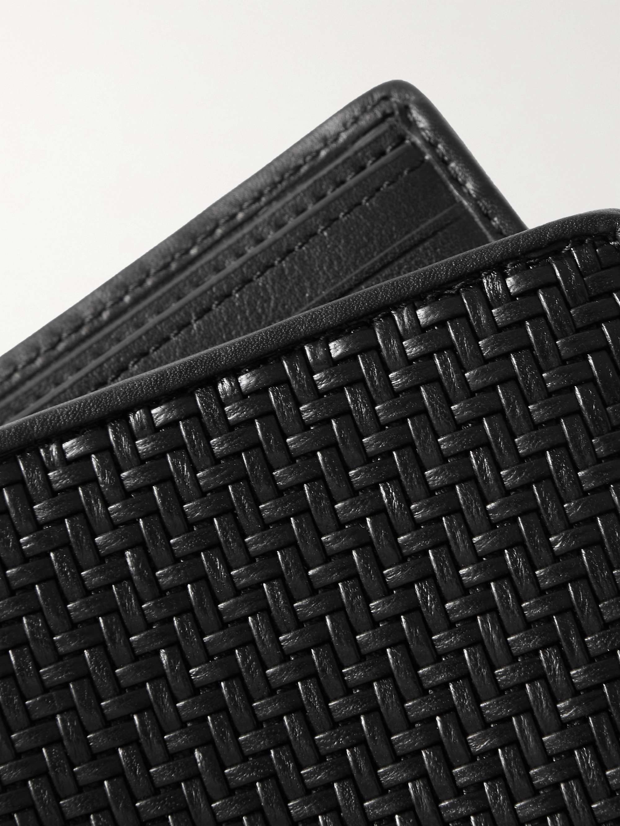 ZEGNA Woven Leather Wallet