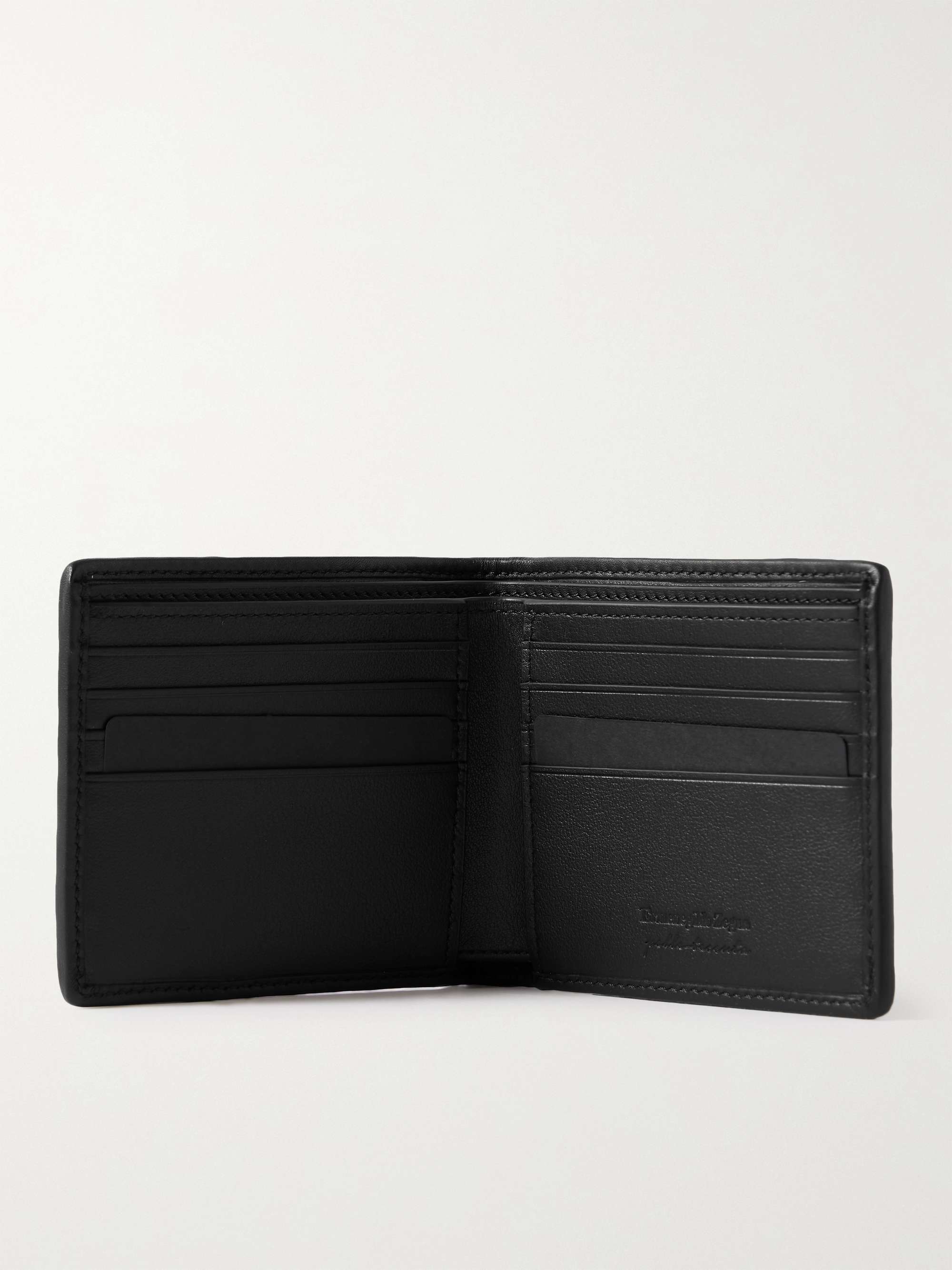 ZEGNA Woven Leather Wallet