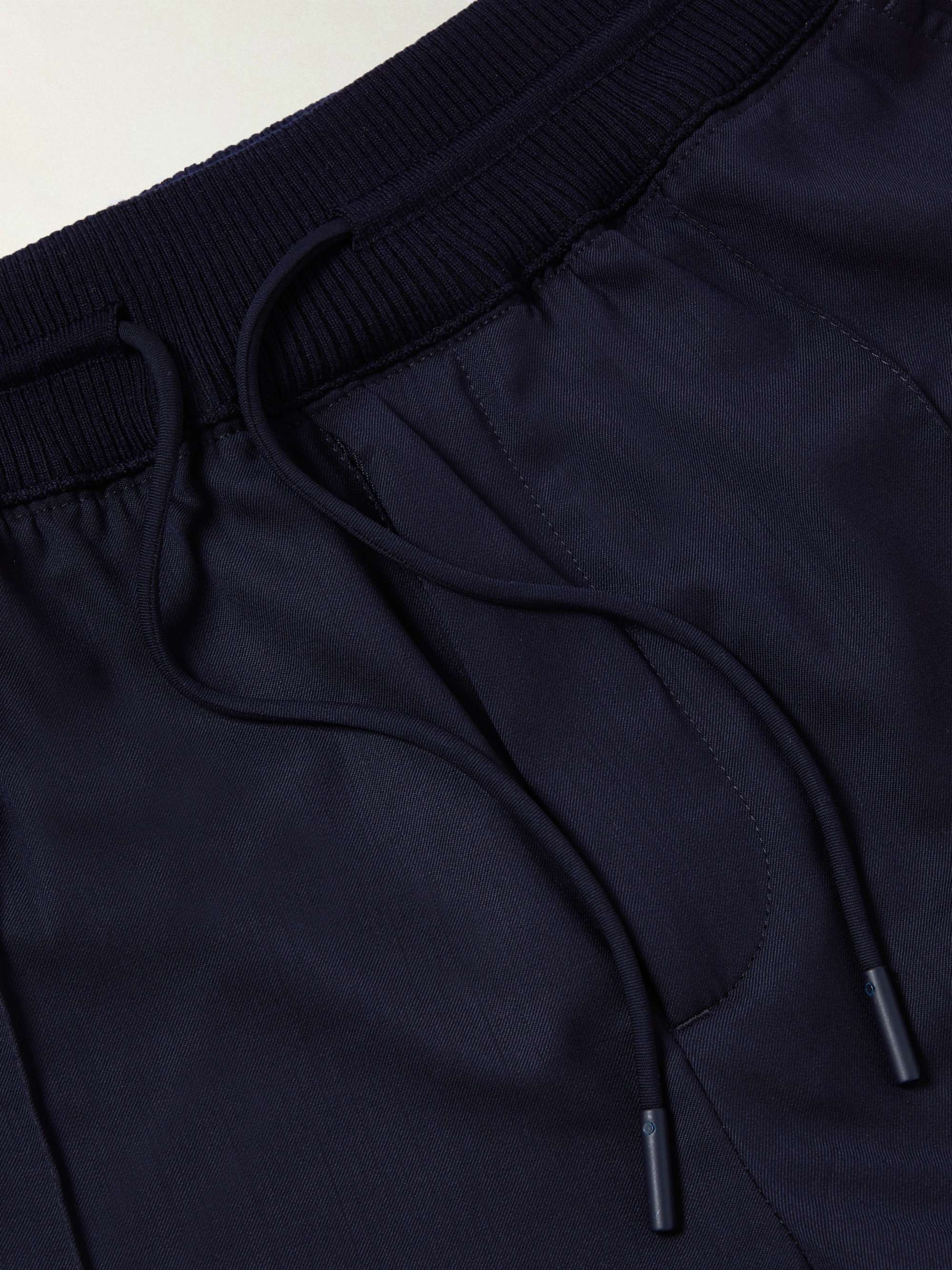 ZEGNA Slim-Fit Tapered Wool-Twill Drawstring Trousers