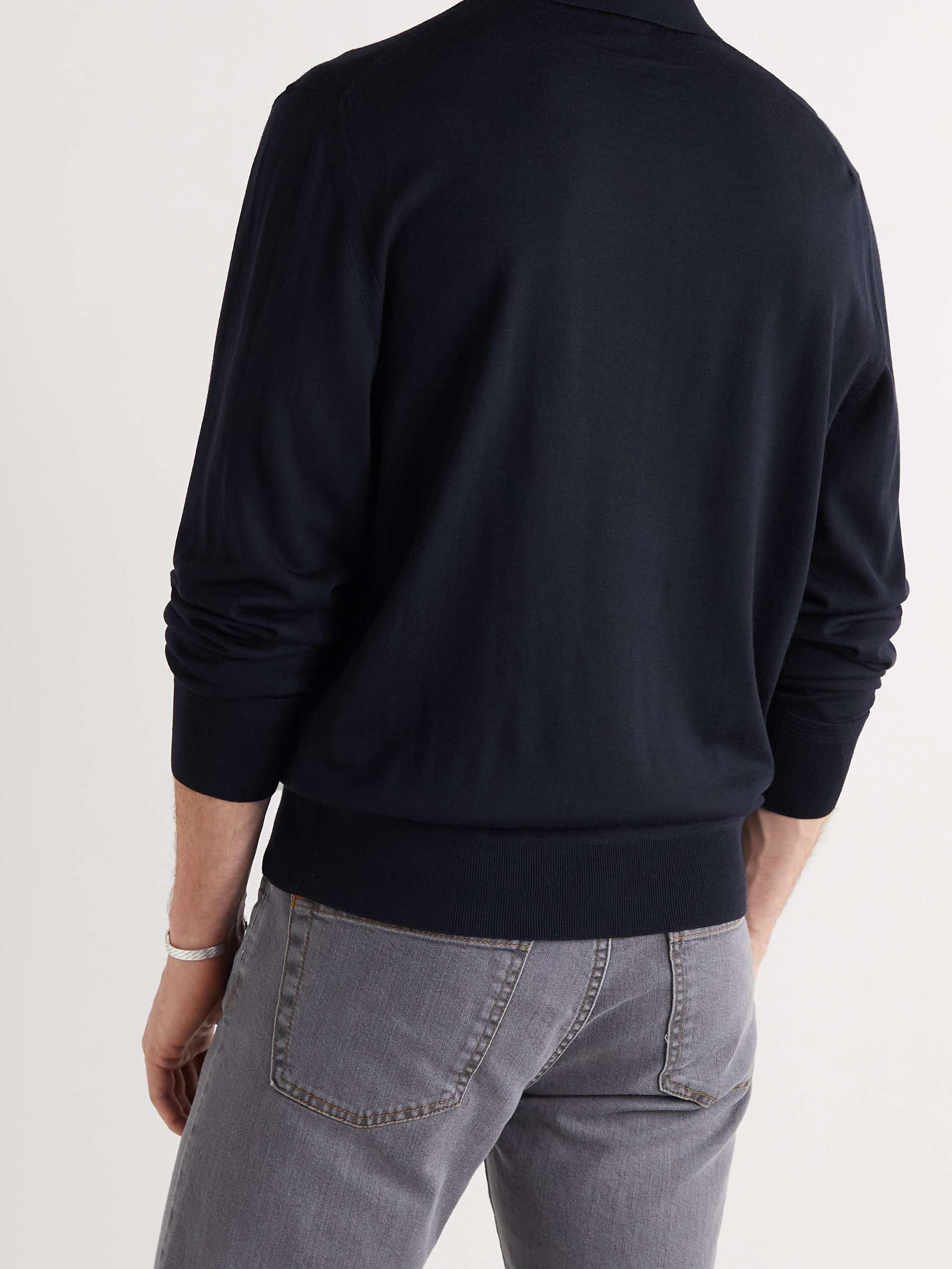 TOM FORD Slim-Fit Wool Polo Shirt