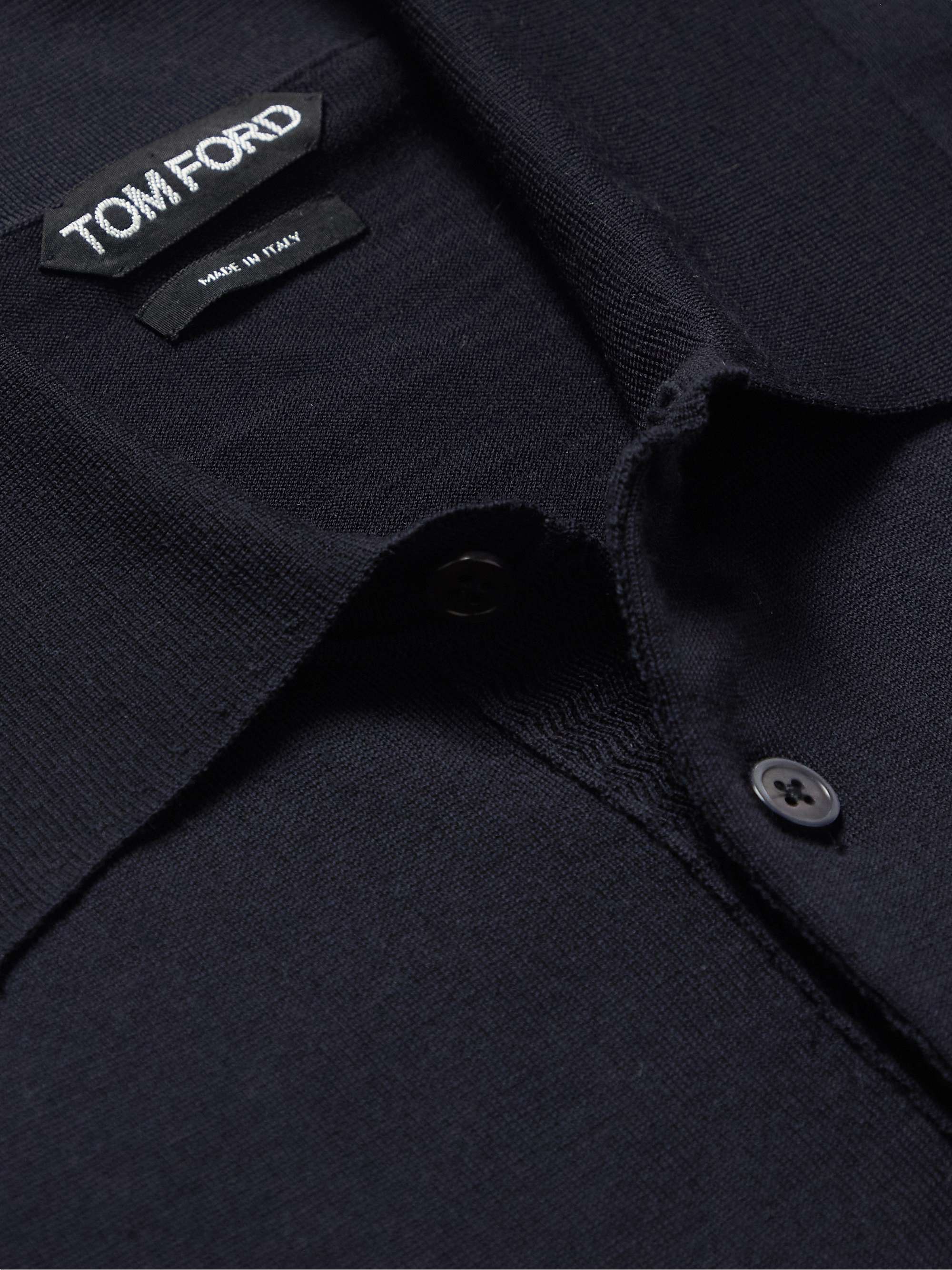 TOM FORD Slim-Fit Wool Polo Shirt