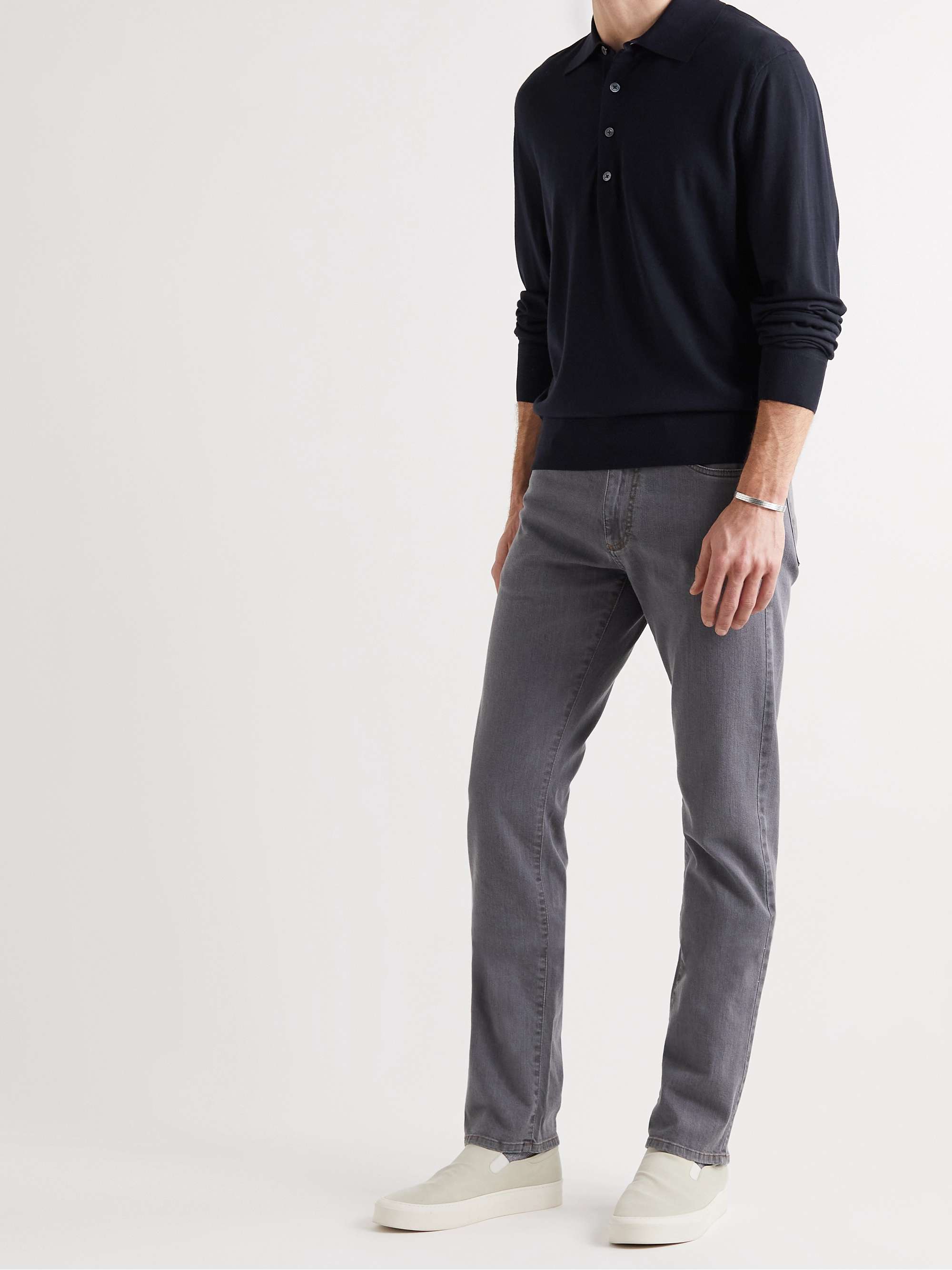 TOM FORD Slim-Fit Wool Polo Shirt