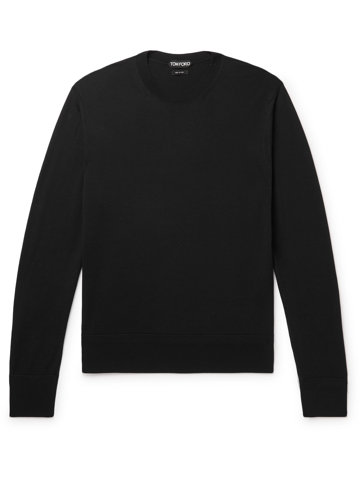 TOM FORD - Slim-Fit Wool Sweater - Men - Black - IT 56