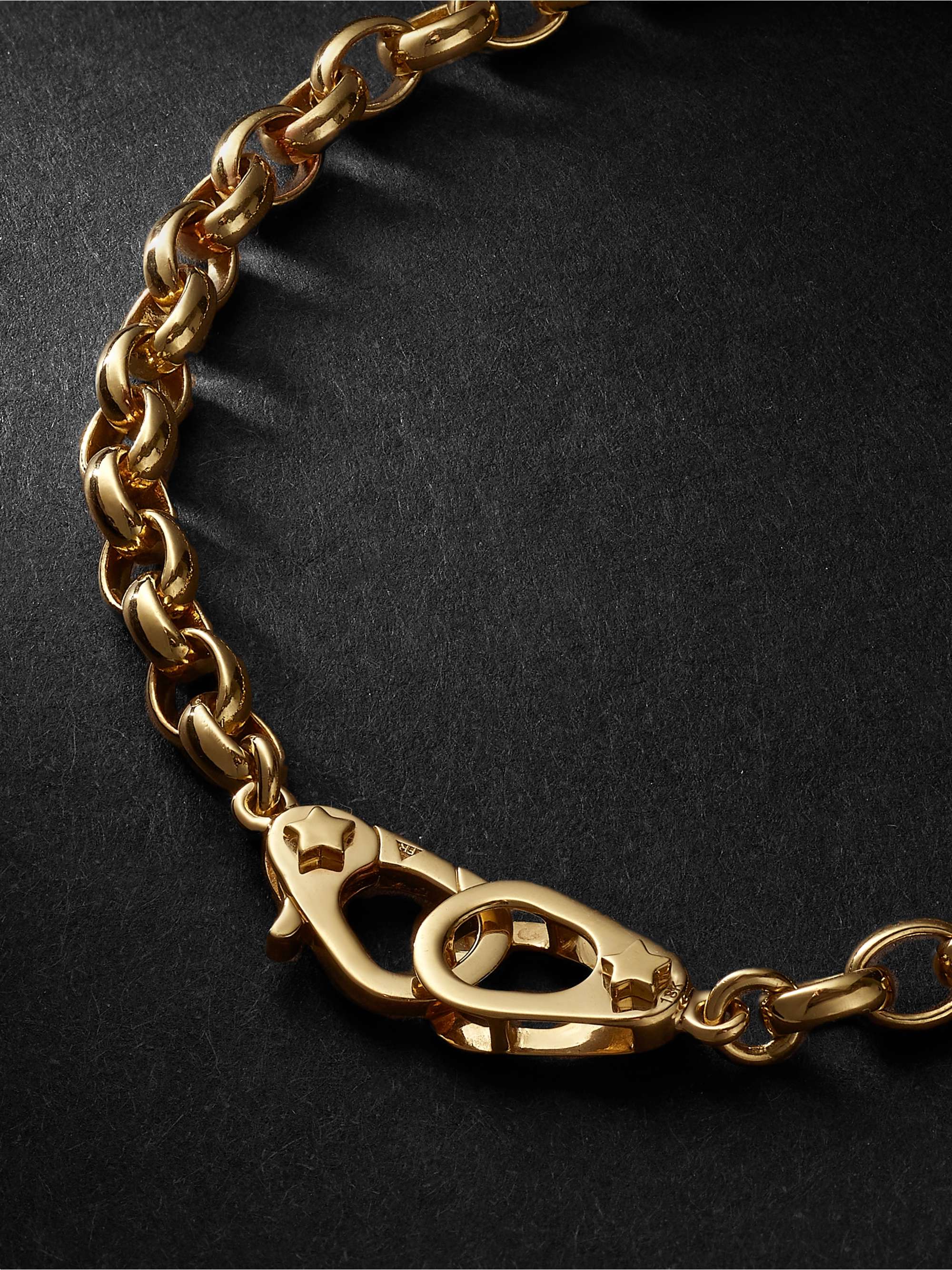 FOUNDRAE Sister Hook 18-Karat Gold Bracelet for Men