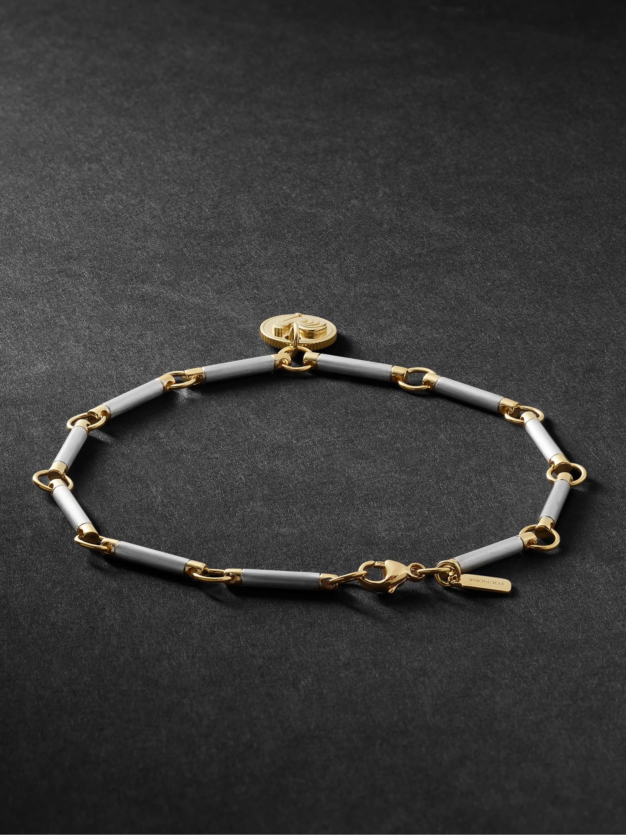 FOUNDRAE 18-Karat White and Yellow Gold Bracelet