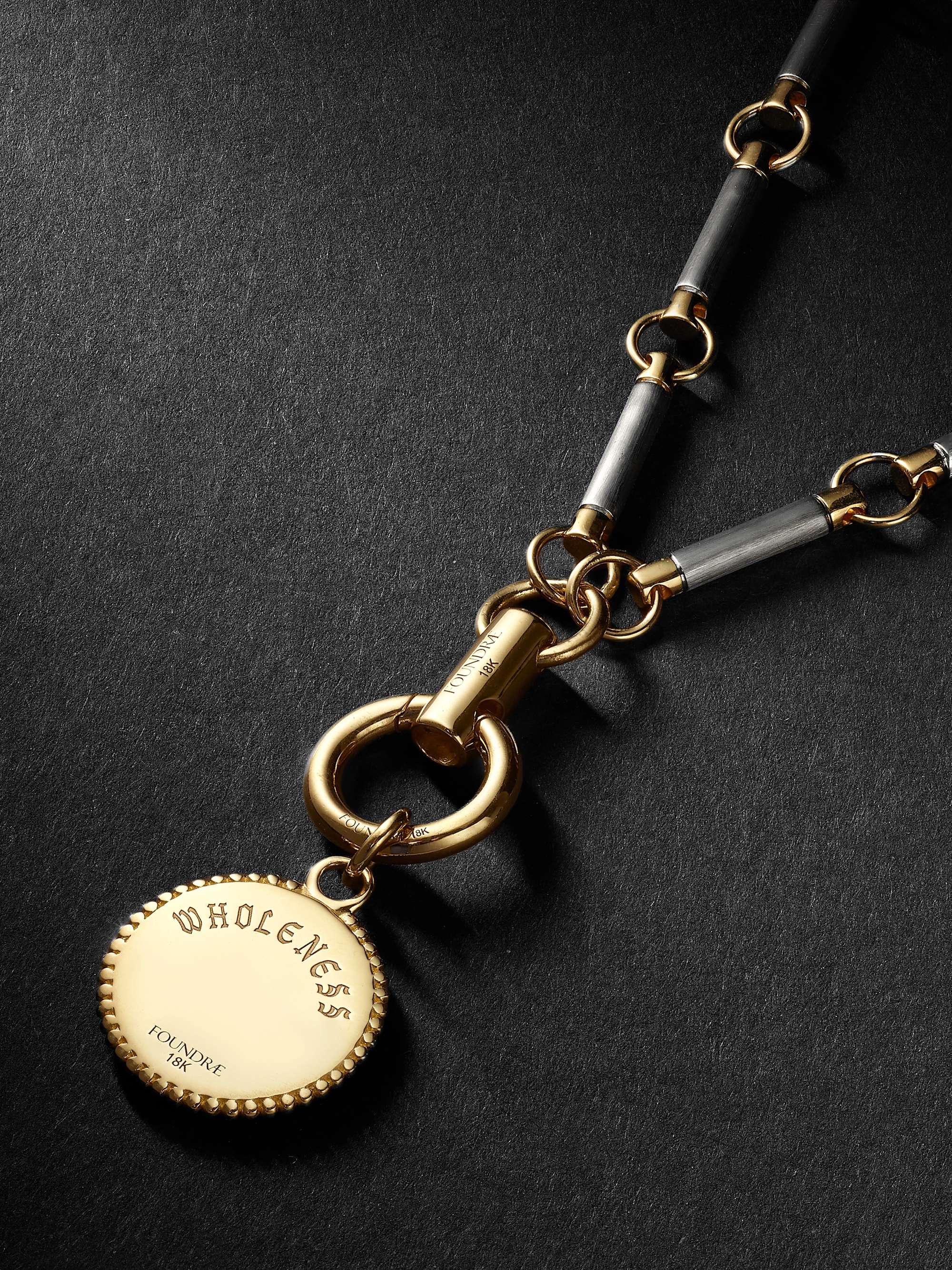 FOUNDRAE Wholeness 18-Karat Gold Diamond Necklace