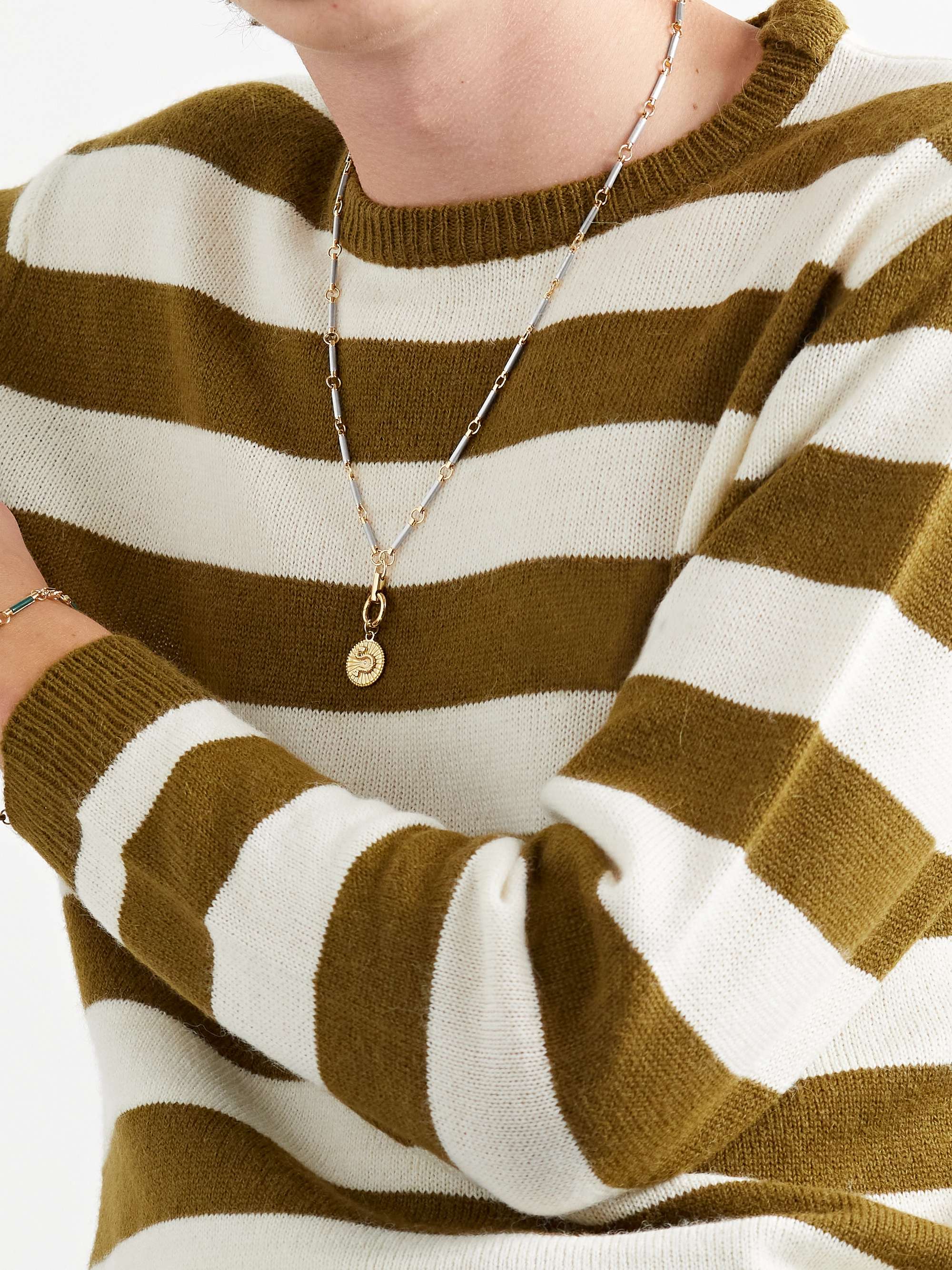 FOUNDRAE Wholeness 18-Karat Gold Diamond Necklace