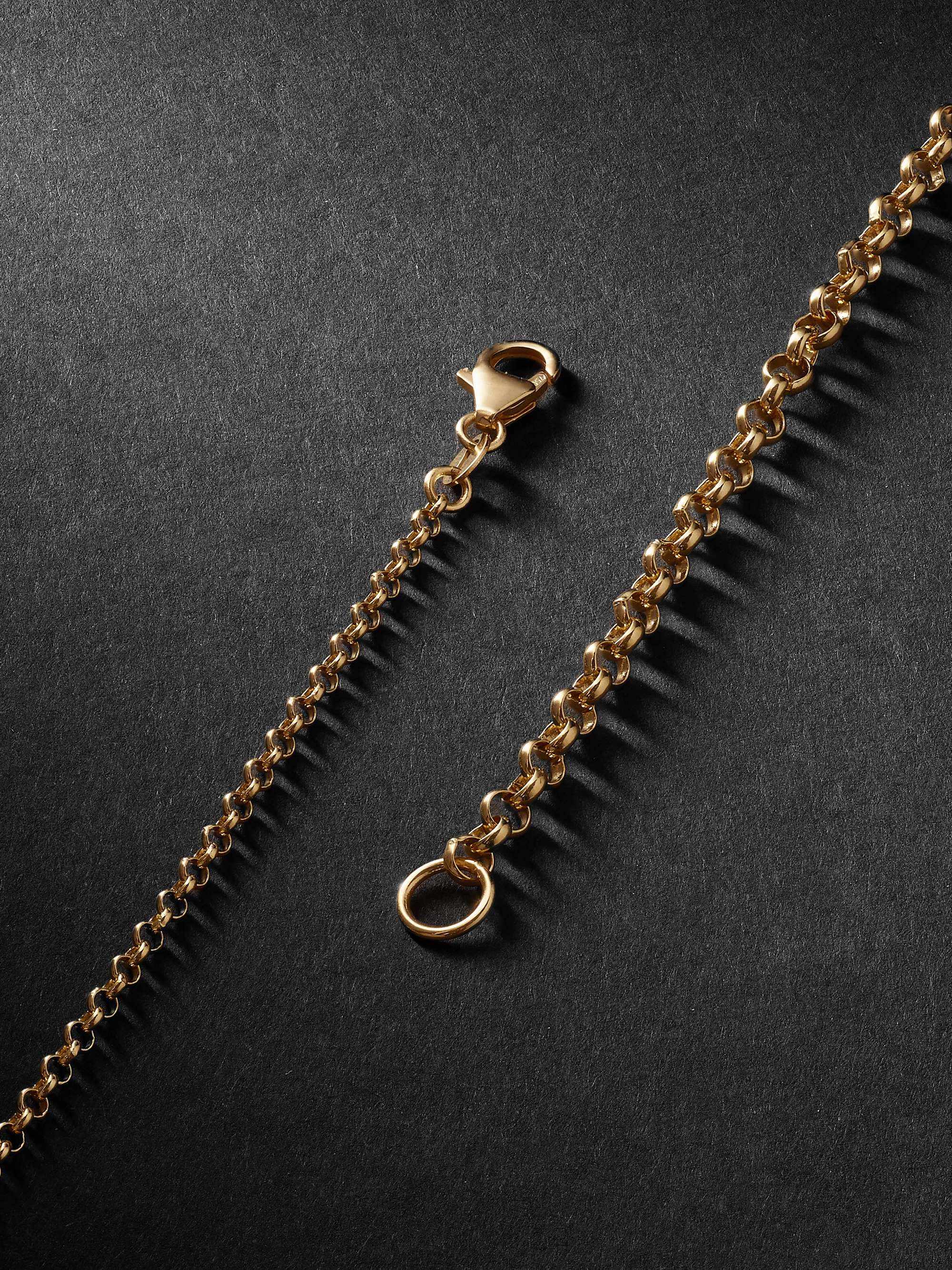 FOUNDRAE Karma 18-Karat Gold Diamond Necklace