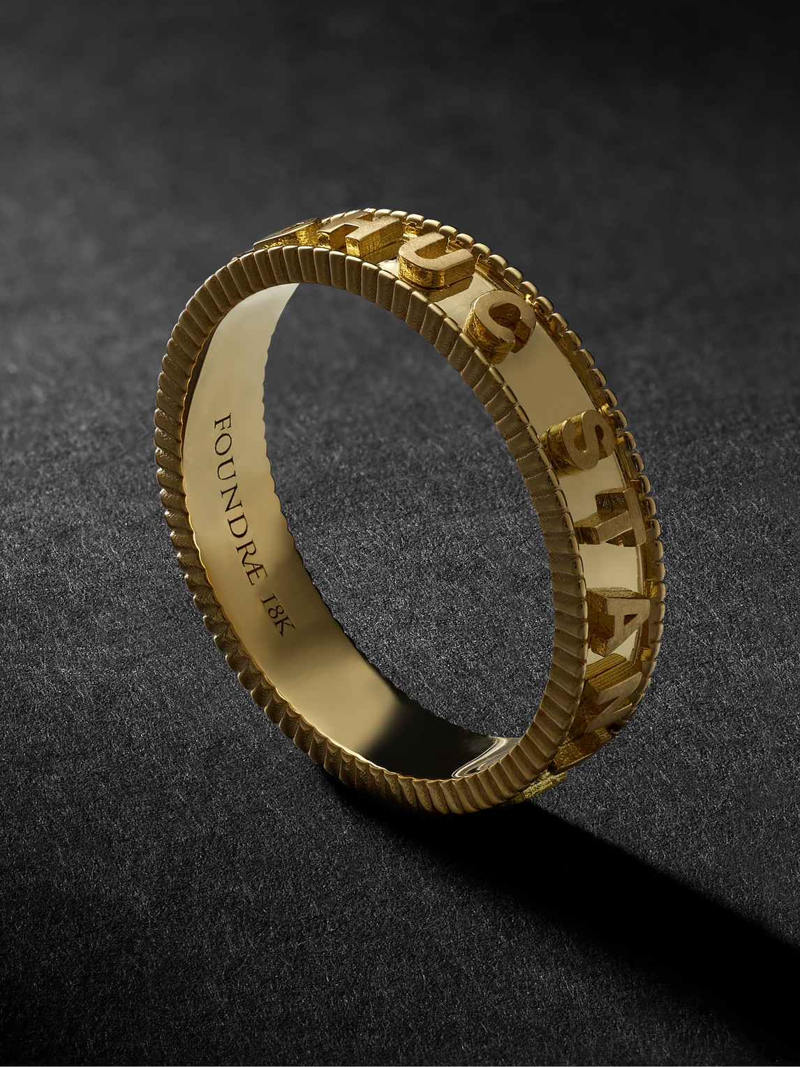 FOUNDRAE 18-KARAT GOLD RING