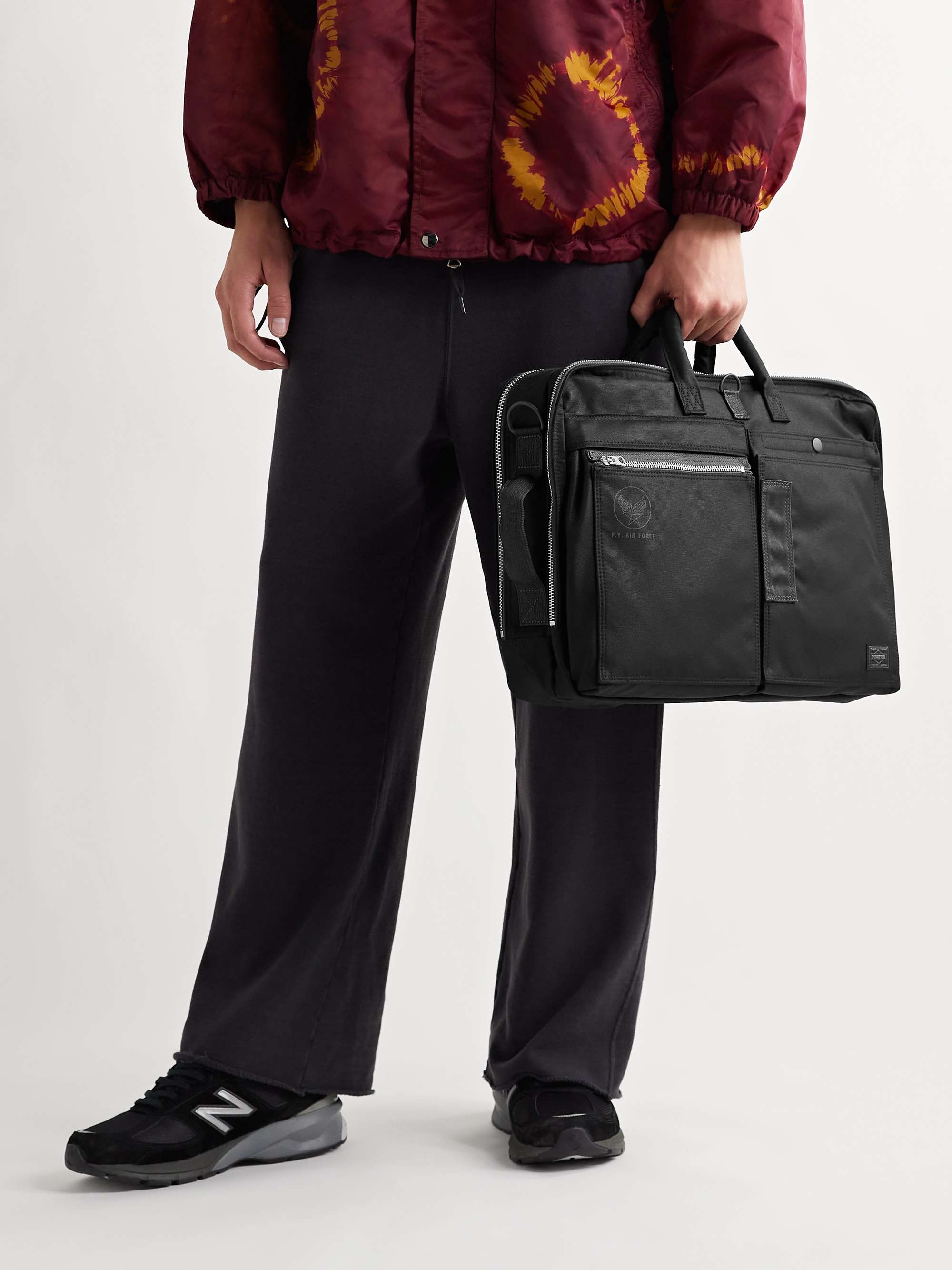 PORTER-YOSHIDA & CO Flying Ace 3Way Webbing-Trimmed Nylon Briefcase