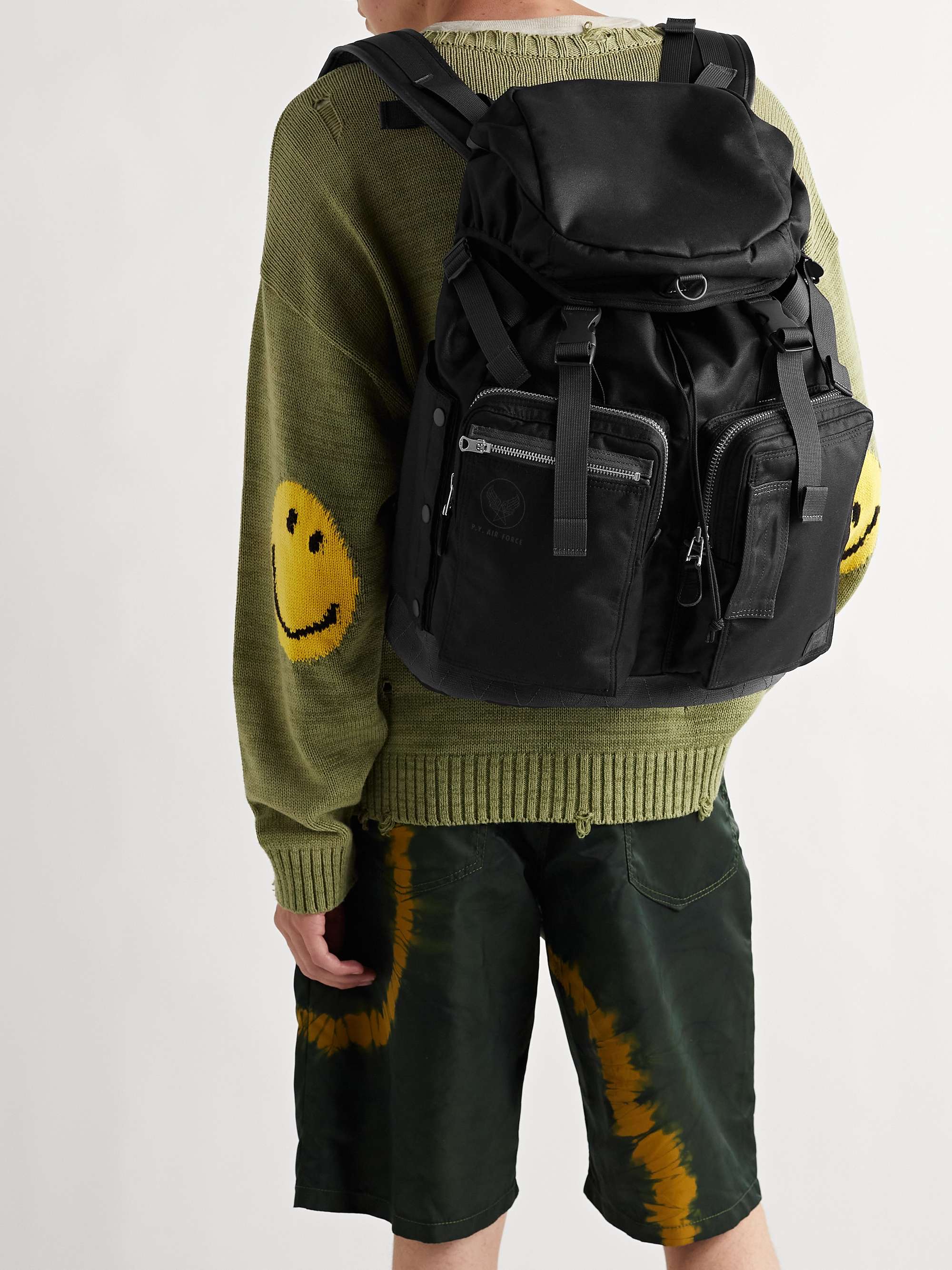 PORTER-YOSHIDA & CO Flying Ace Webbing-Trimmed Nylon Backpack