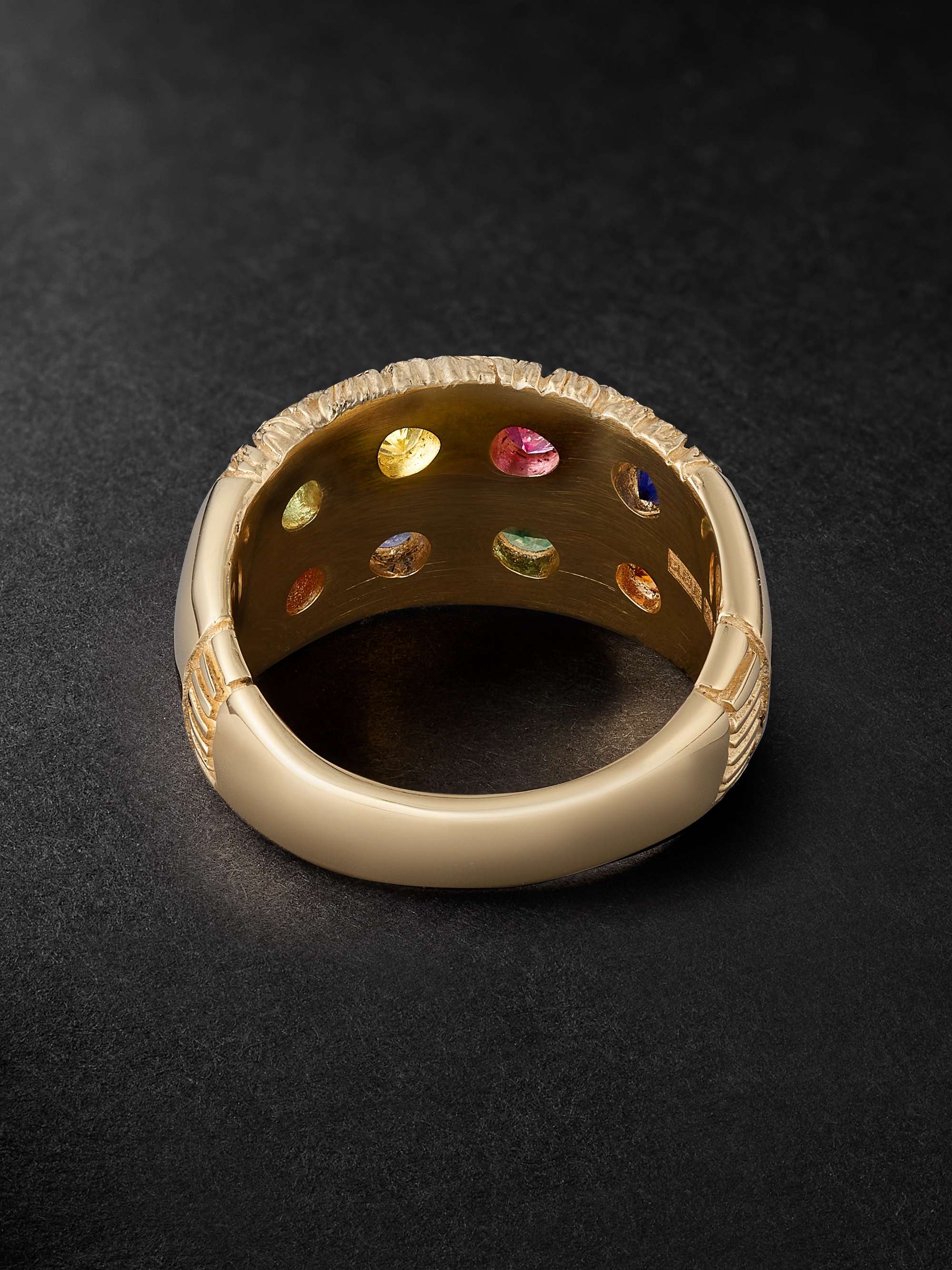BLEUE BURNHAM 9-Karat Recycled Gold Sapphire Ring