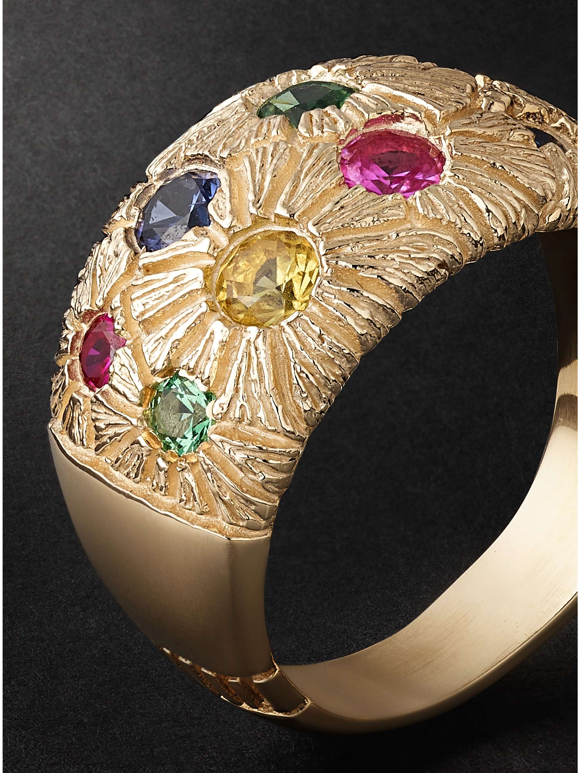 BLEUE BURNHAM 9-Karat Recycled Gold Sapphire Ring