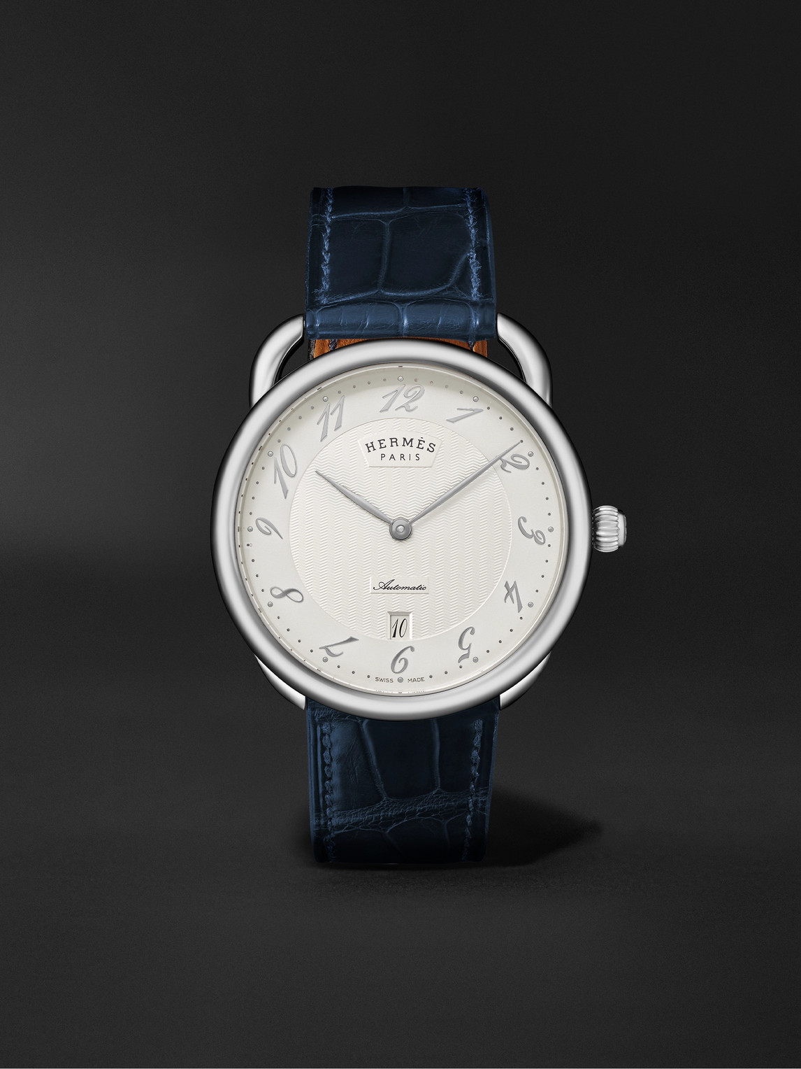 Montre Arceau Automatic Stainless Steel Watch, Ref. 55547WW00