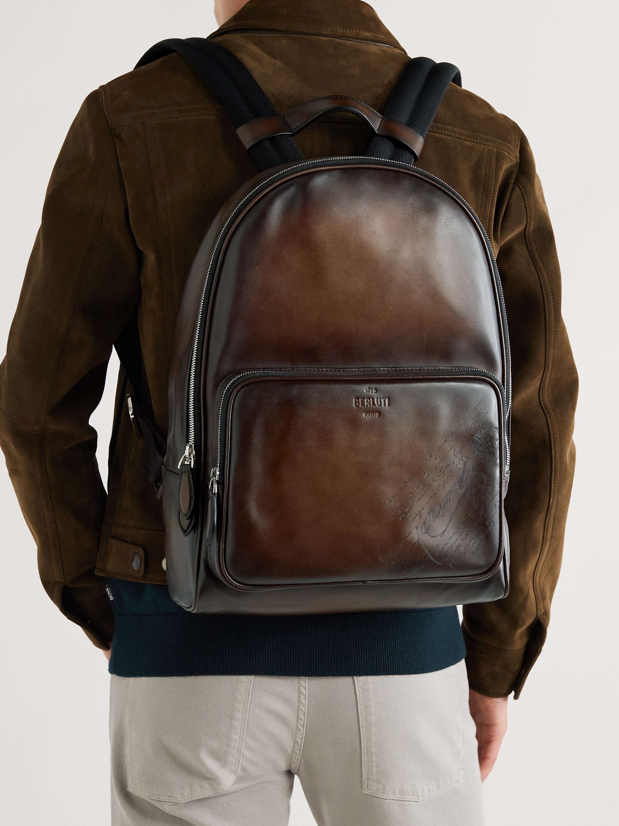 BERLUTI Scritto Leather Backpack