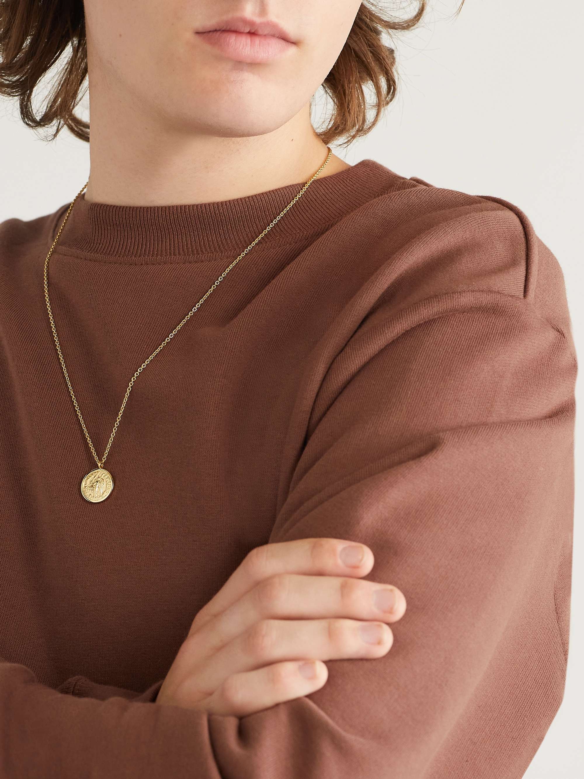 TOM WOOD Angel Gold-Plated Necklace