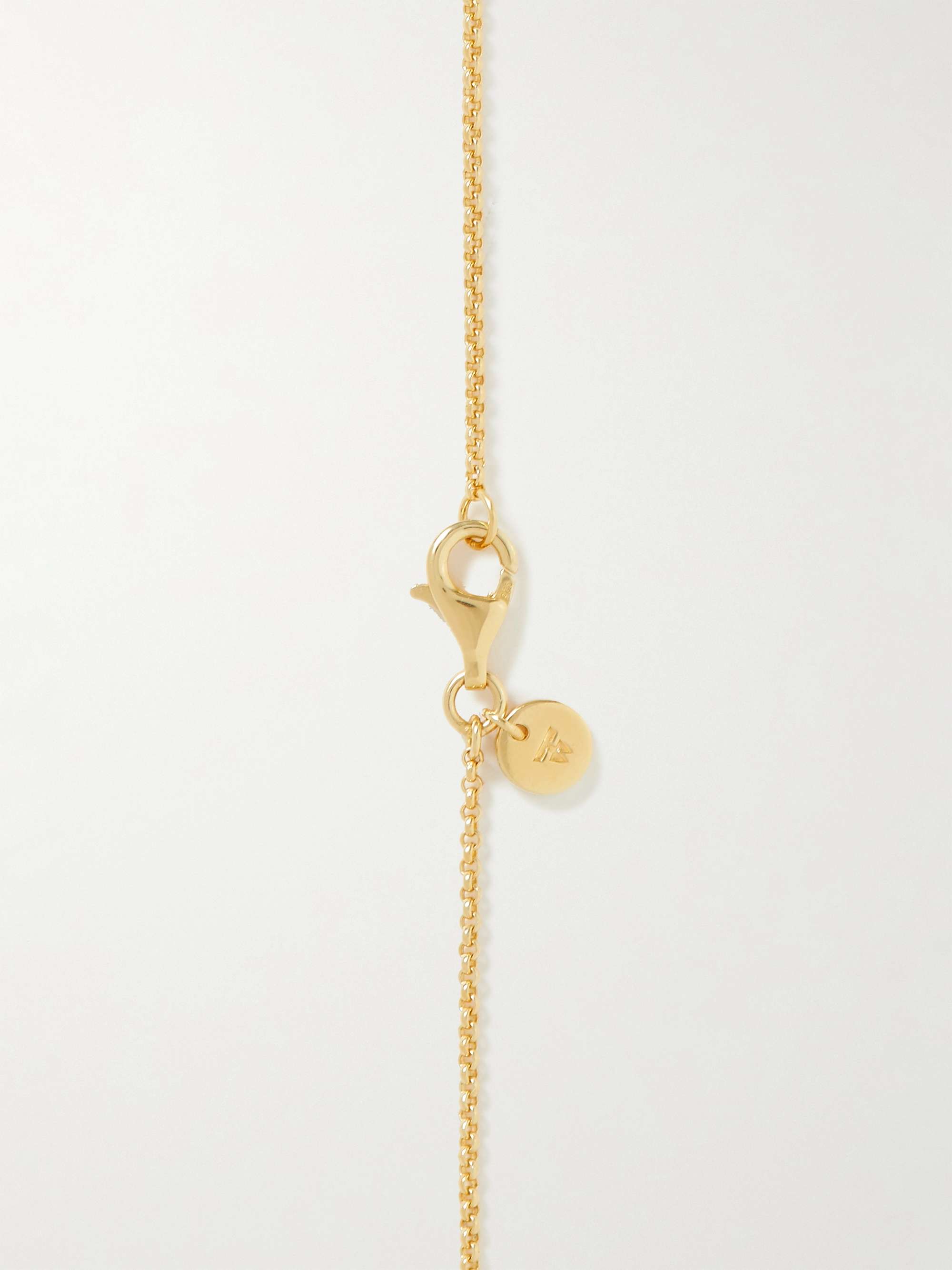 TOM WOOD Tarot Strength Gold-Plated Necklace