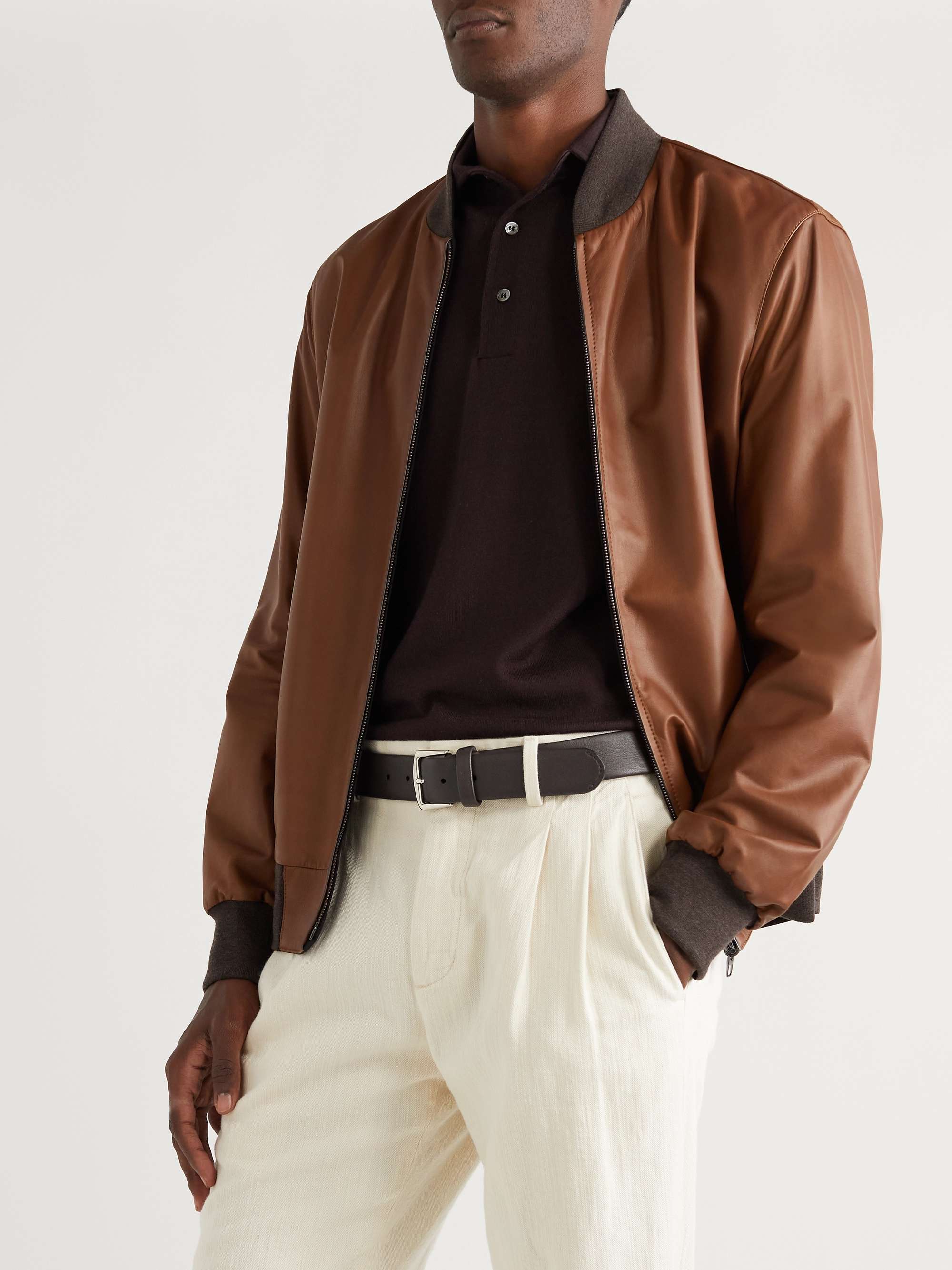 LORO PIANA 3.5cm Leather Belt