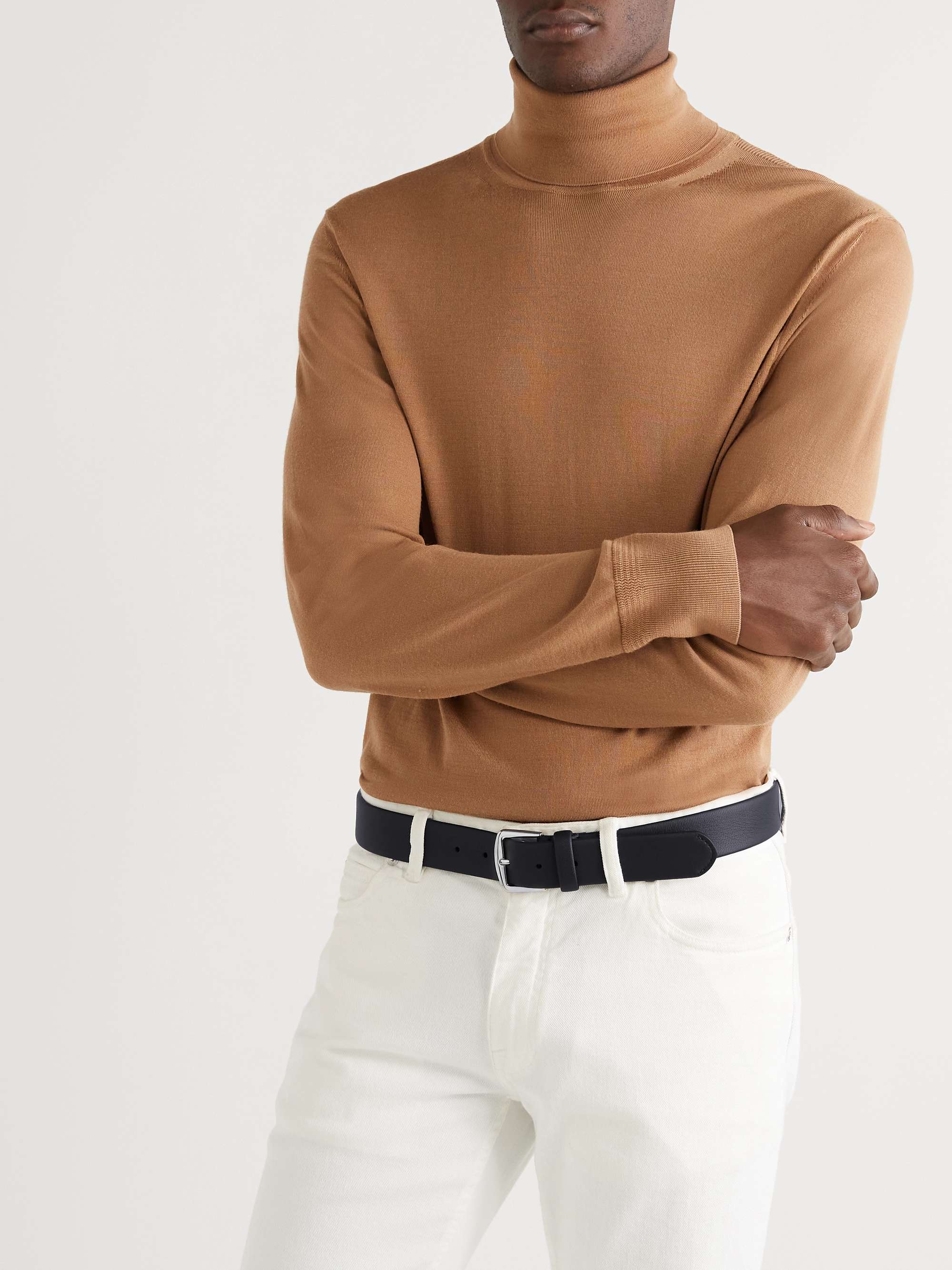 LORO PIANA 3.5cm Leather Belt
