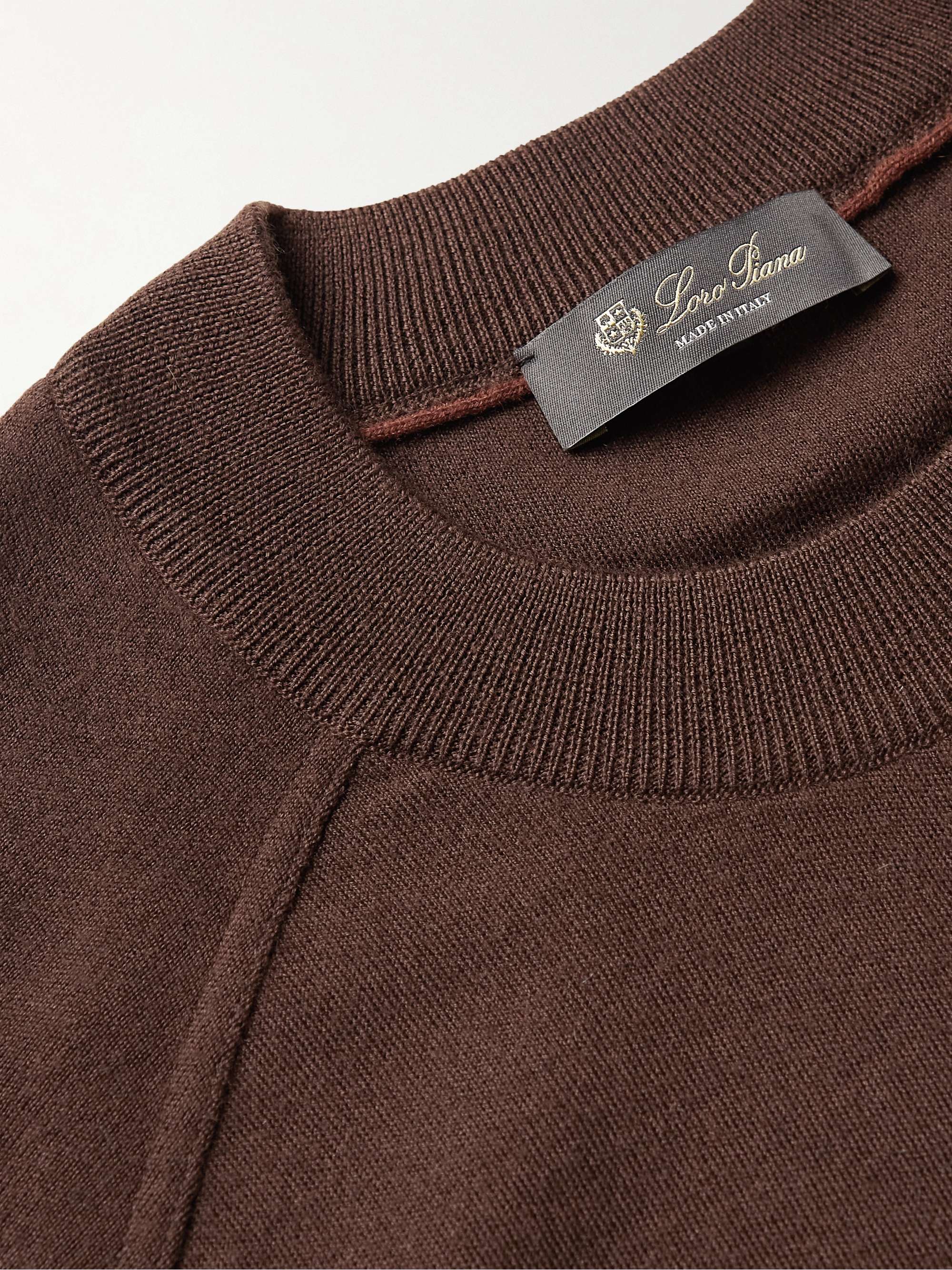 LORO PIANA Cashmere, Virgin Wool and Silk-Blend Sweater