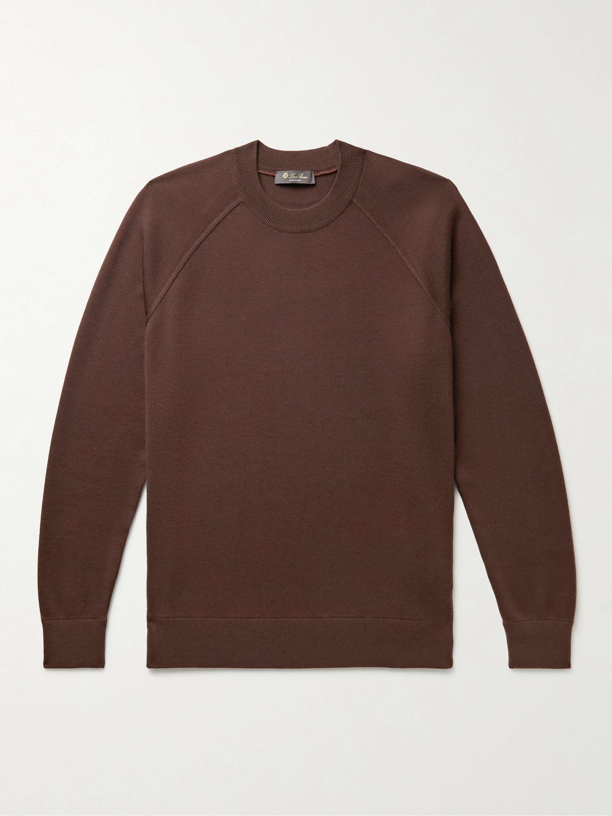 LORO PIANA Cashmere, Virgin Wool and Silk-Blend Sweater