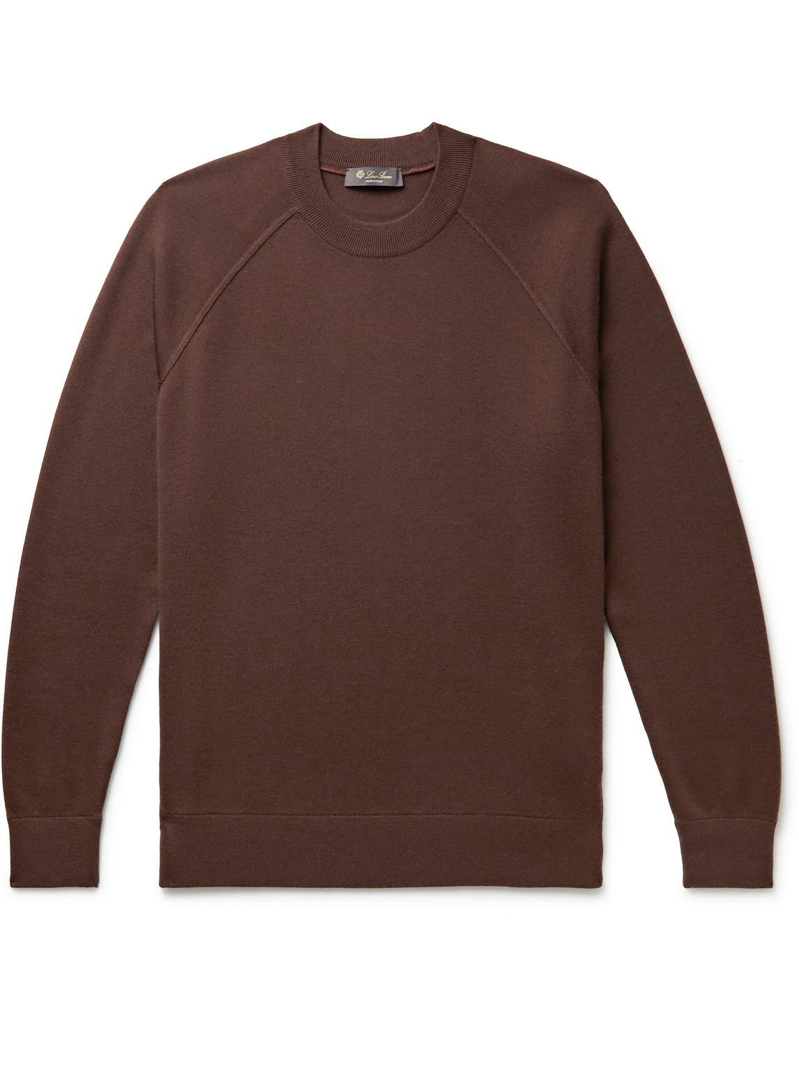 Loro Piana Cashmere, Virgin Wool And Silk-blend Sweater In Brown