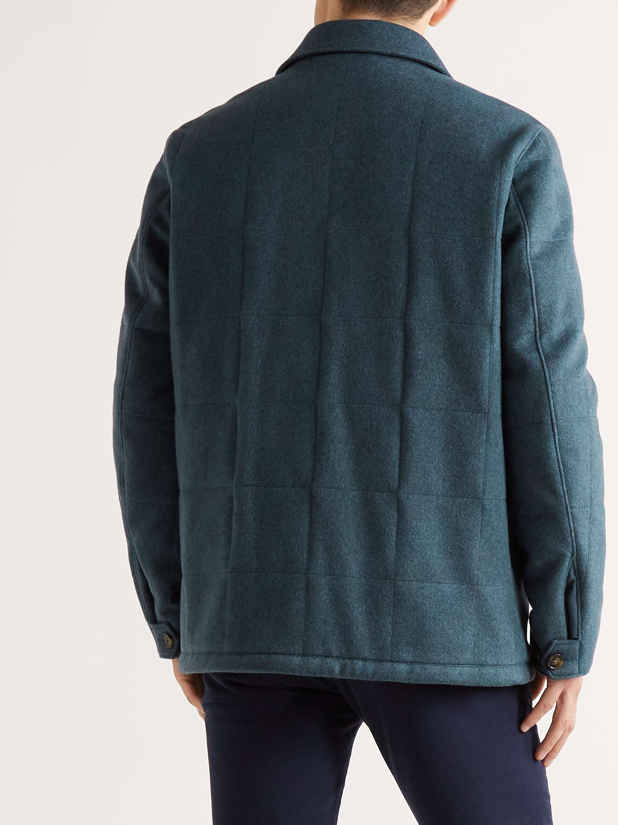 LORO PIANA Renton Padded Quilted Cashmere-Blend Jacket