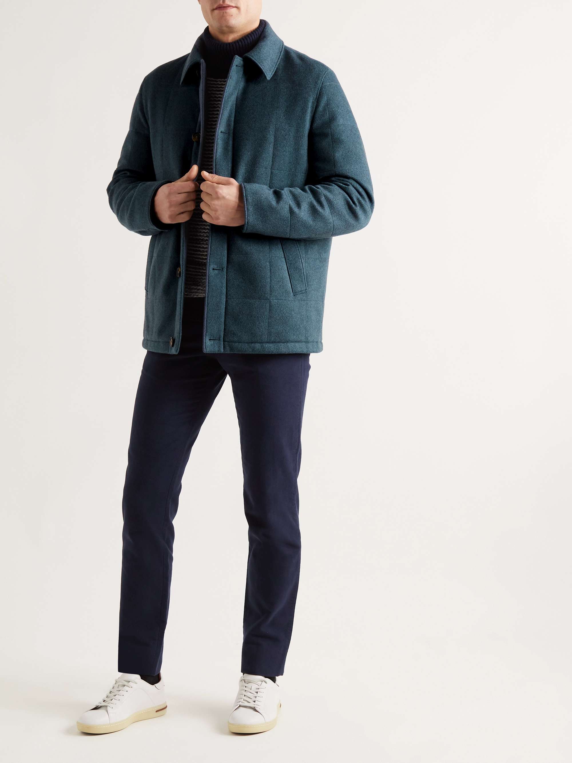 LORO PIANA Renton Padded Quilted Cashmere-Blend Jacket